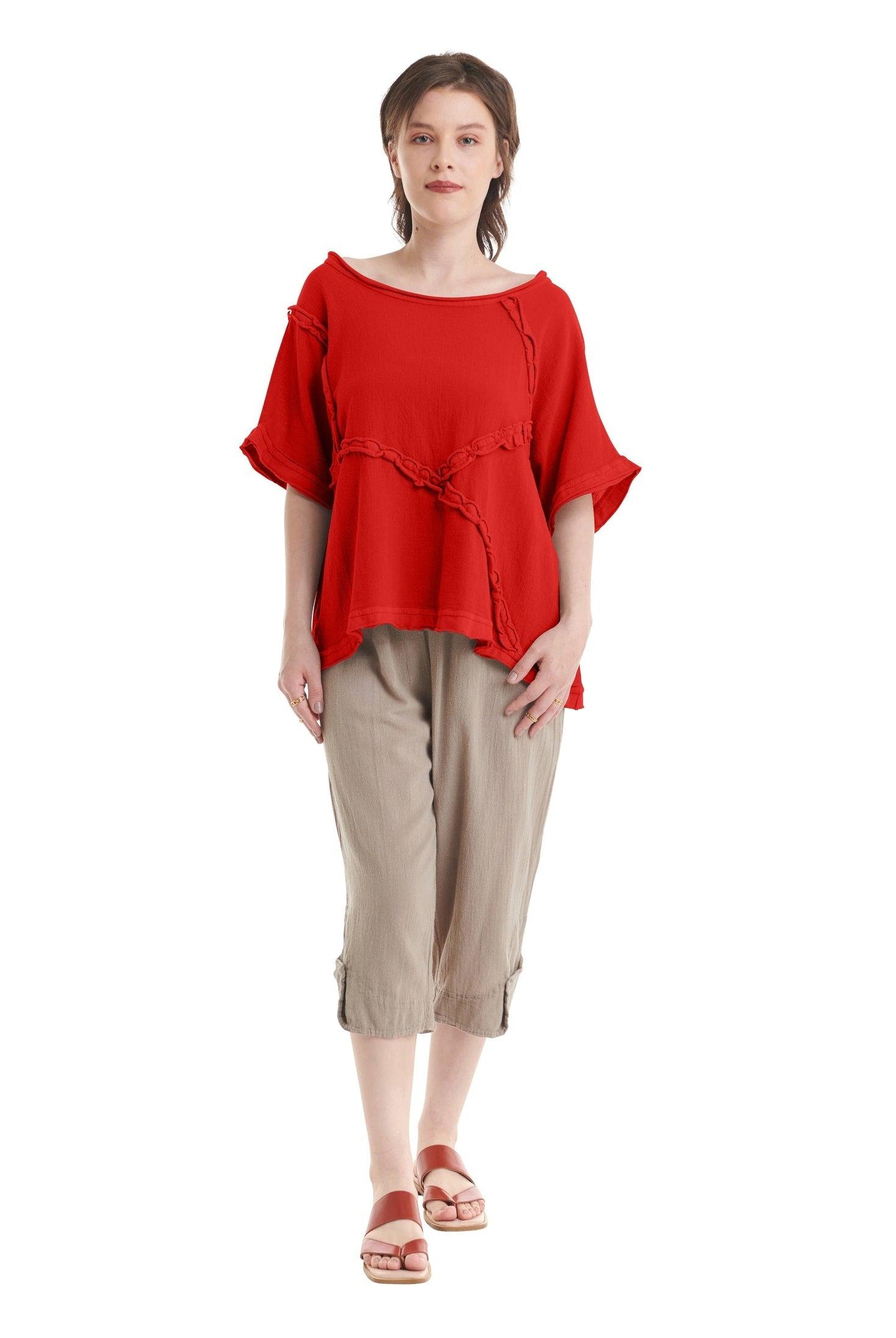 Chappy Cotton Gauze Blouse-Oh My Gauze