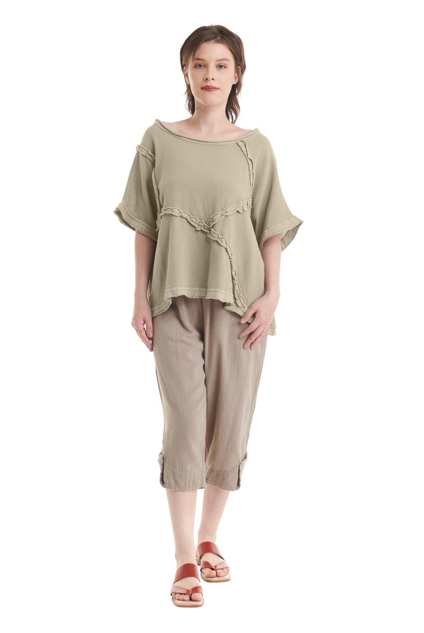 Chappy Cotton Gauze Blouse-Oh My Gauze