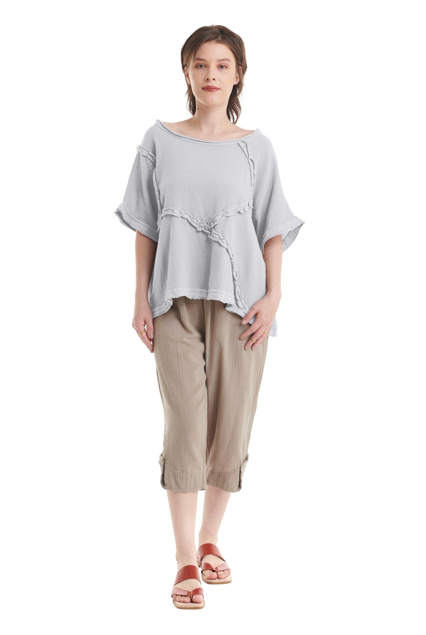 Chappy Cotton Gauze Blouse-Oh My Gauze