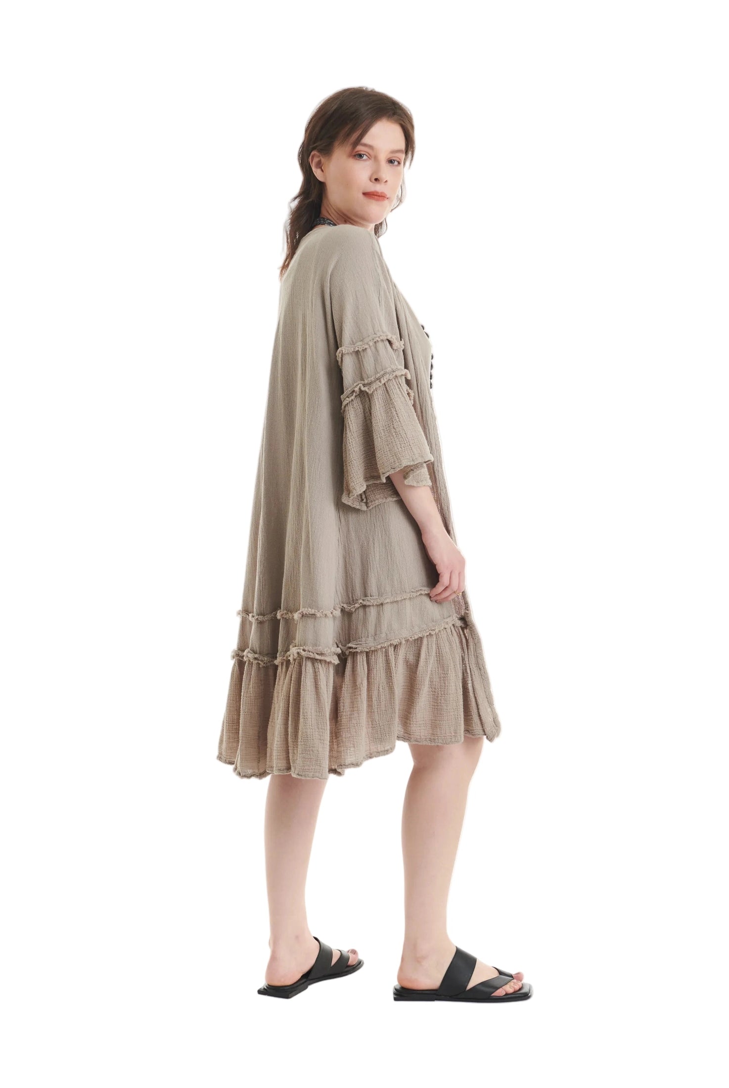 Chic Cotton Gauze Jacket - New-Oh My Gauze