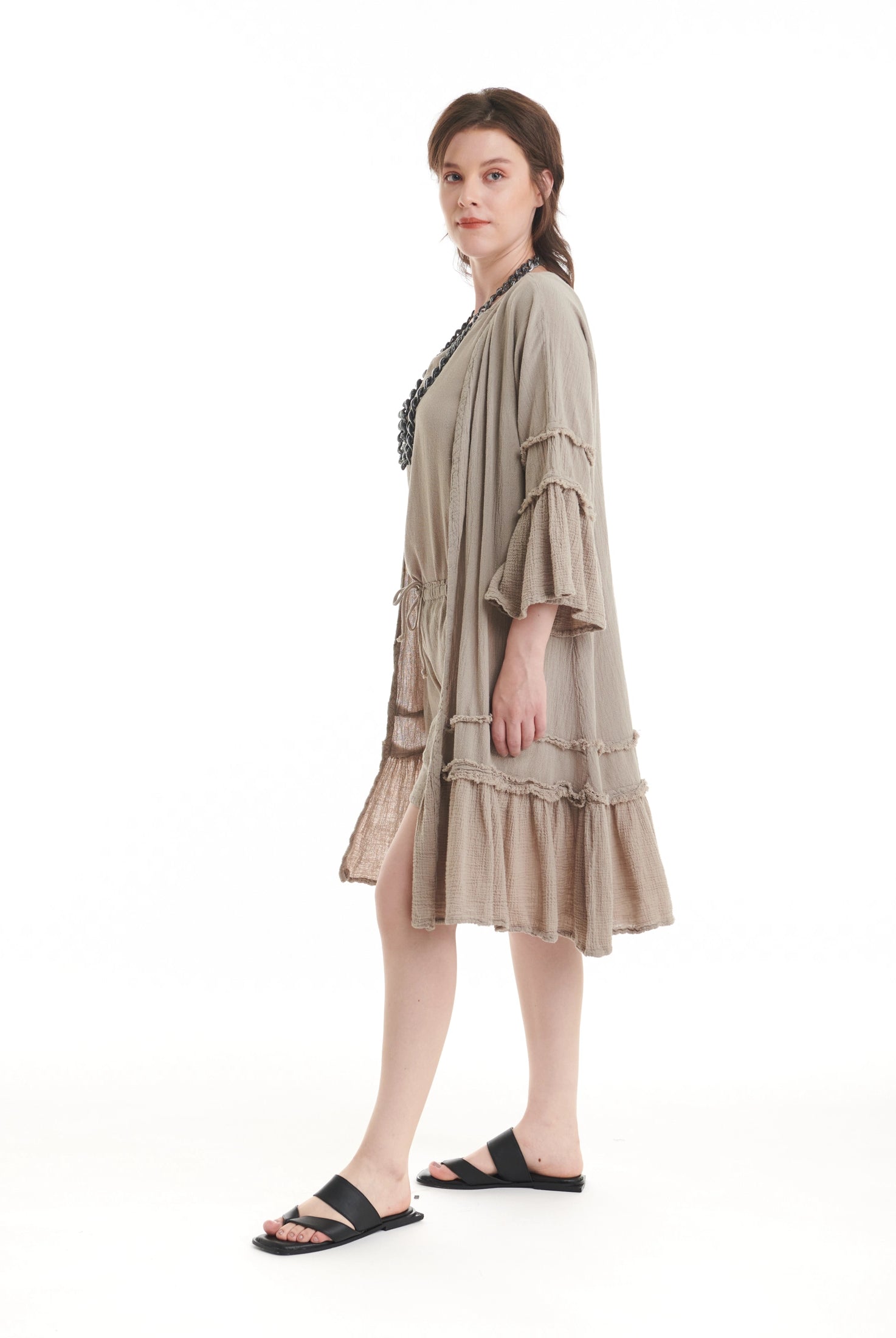 Chic Cotton Gauze Jacket - New-Oh My Gauze