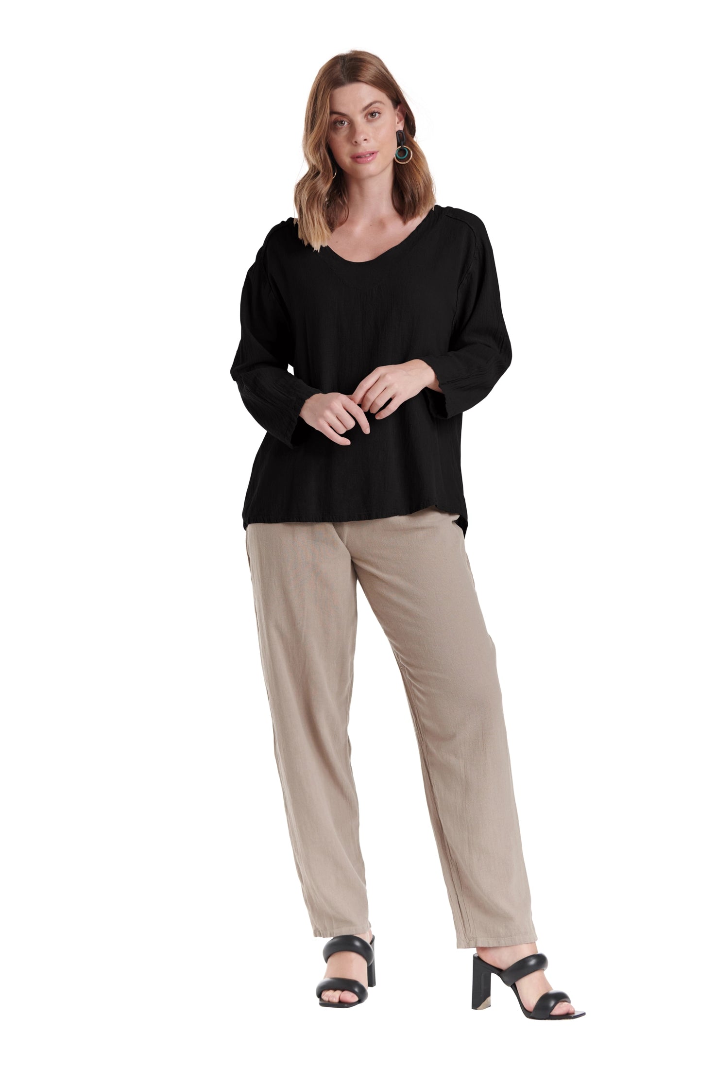 Classic Cotton Gauze Blouse-Oh My Gauze