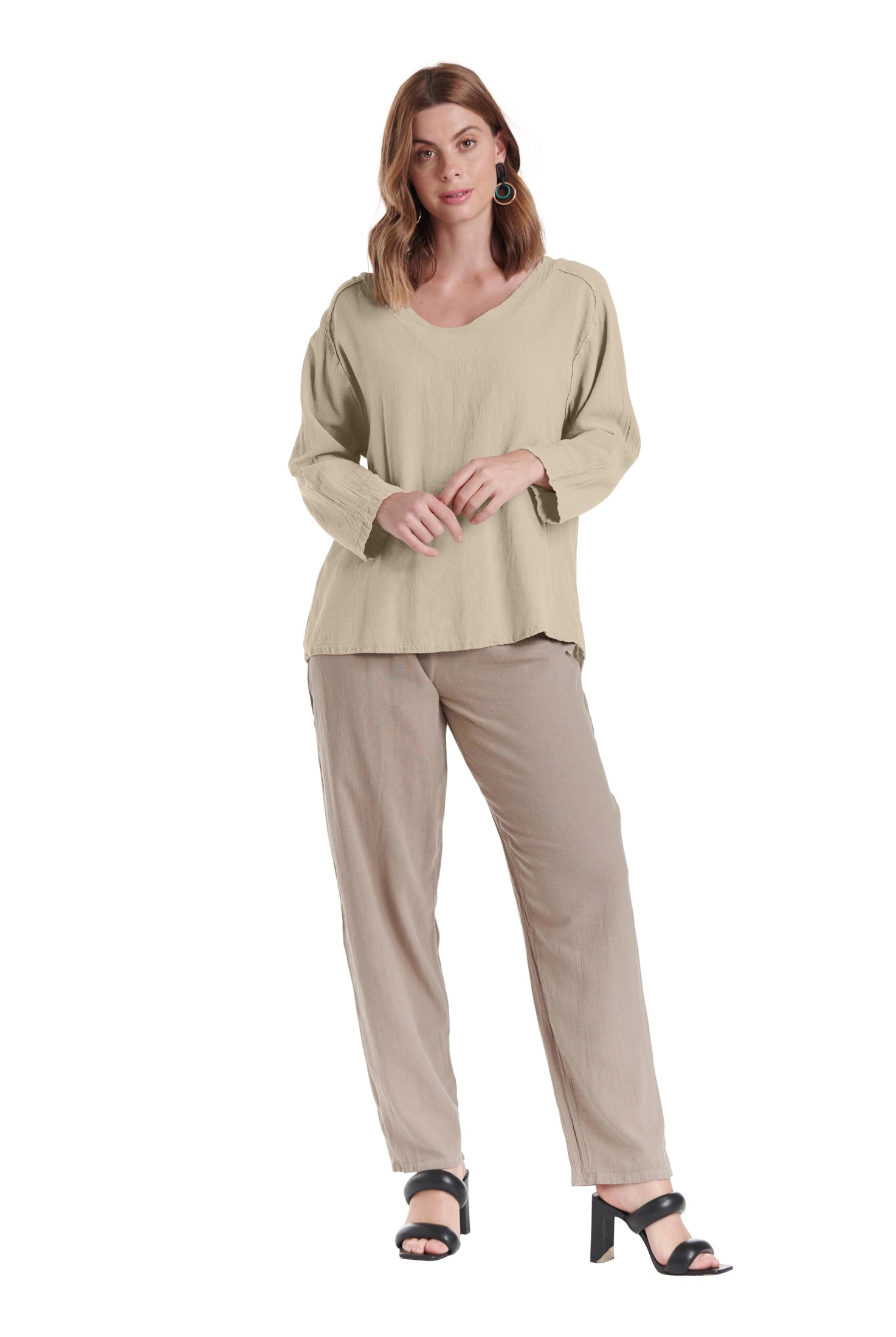 Classic Cotton Gauze Blouse-Oh My Gauze