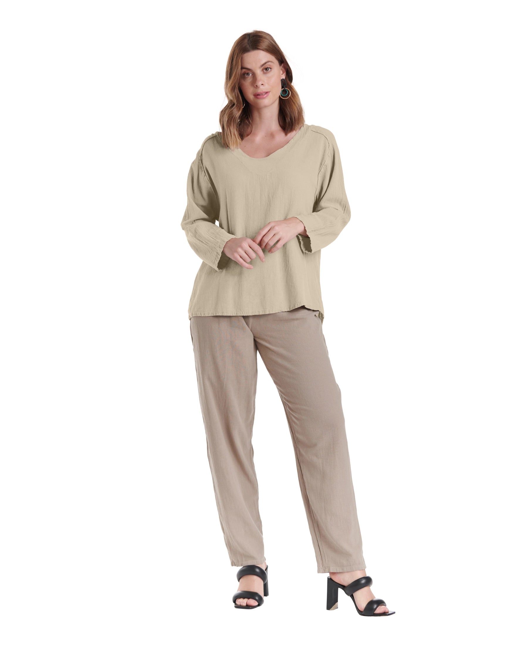 Classic Cotton Gauze Blouse-Oh My Gauze