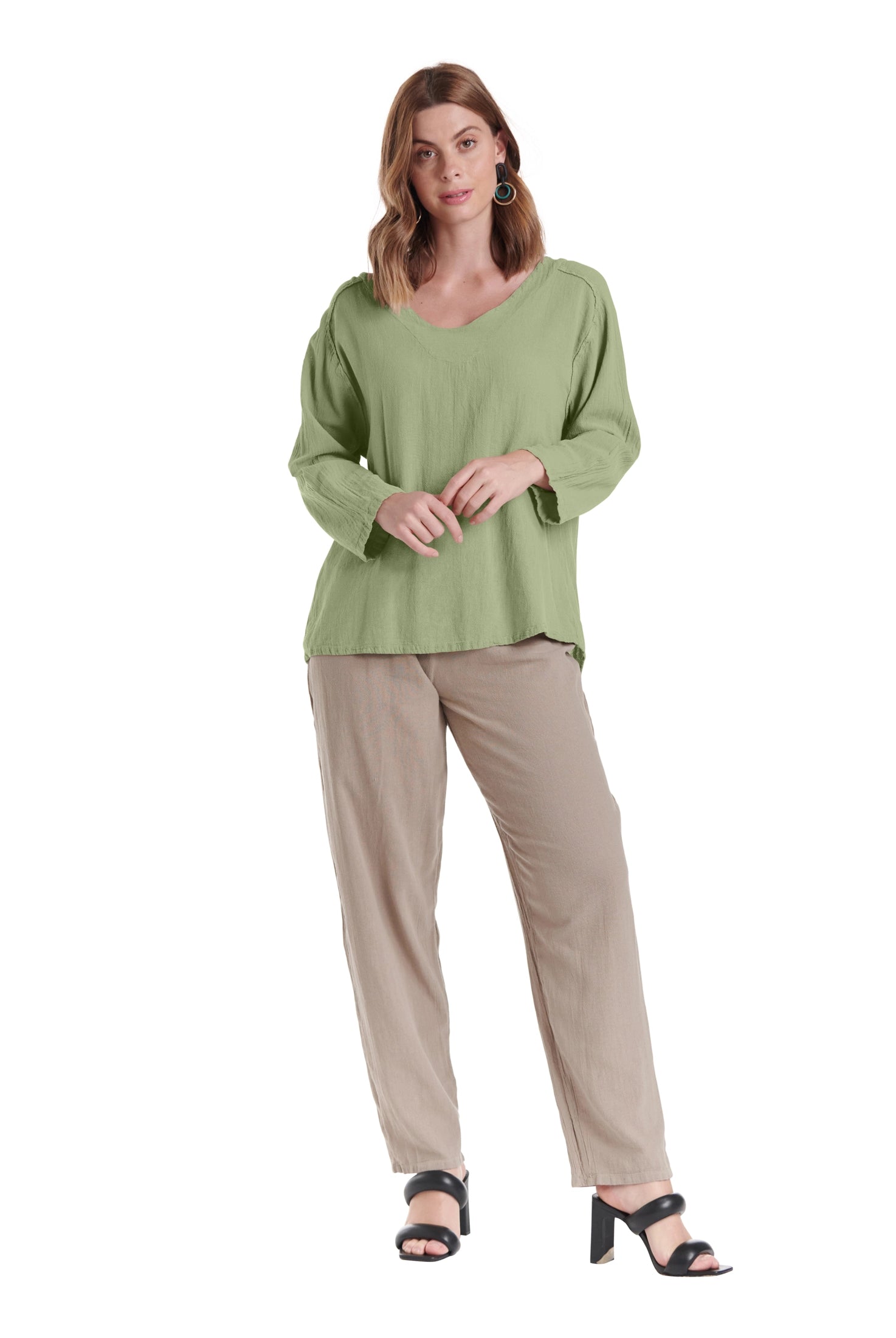 Classic Cotton Gauze Blouse-Oh My Gauze
