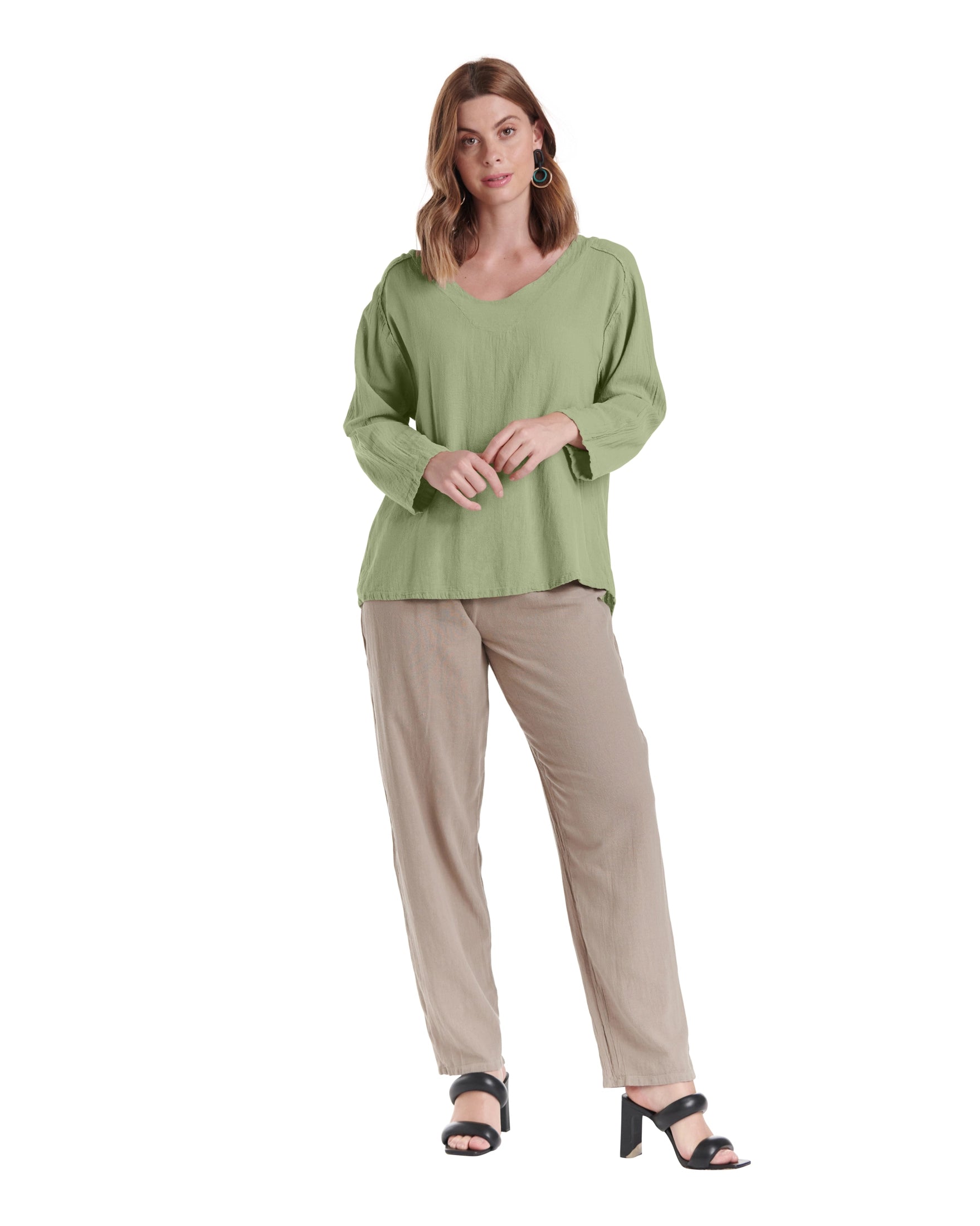 Classic Cotton Gauze Blouse-Oh My Gauze