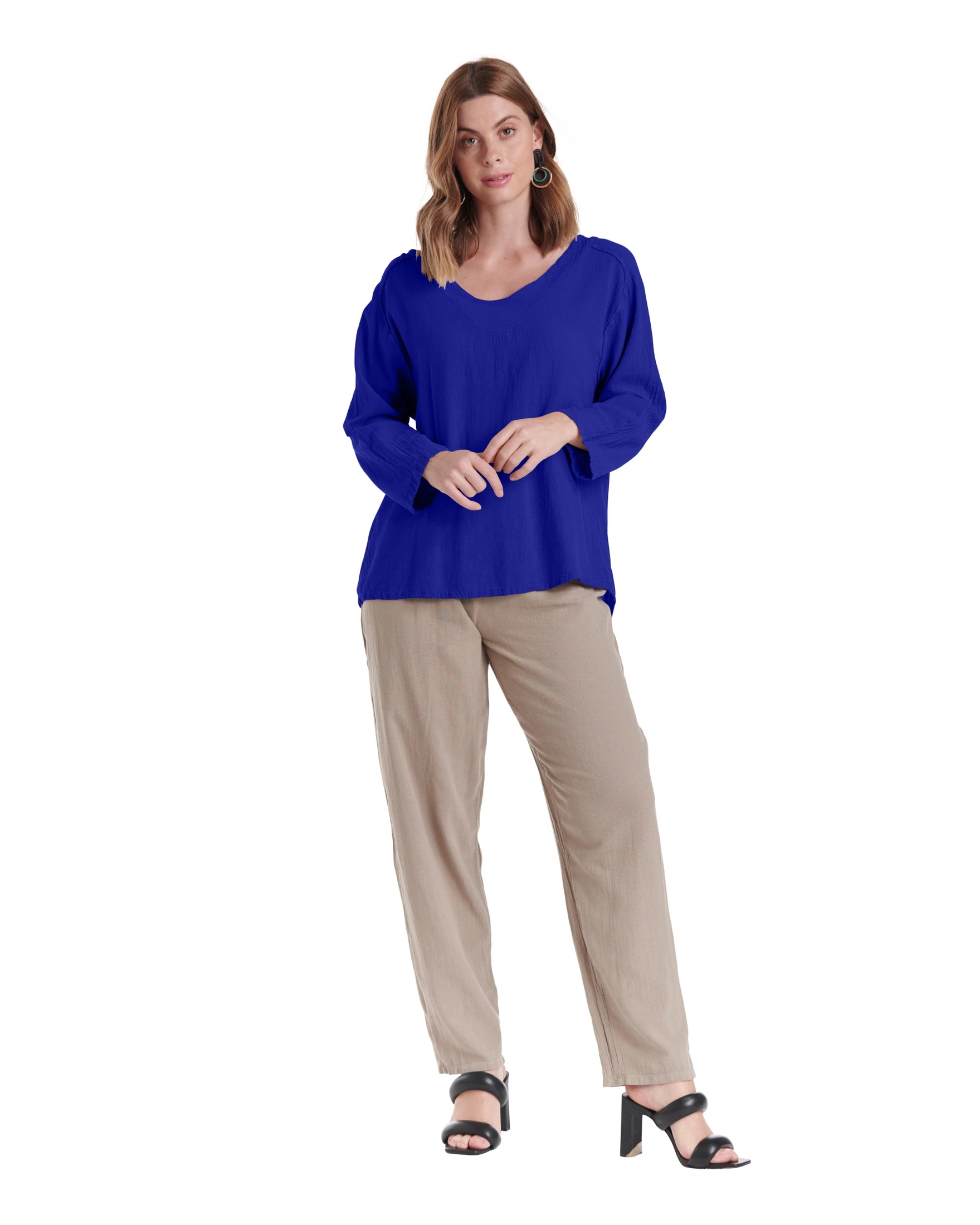 Classic Cotton Gauze Blouse-Oh My Gauze