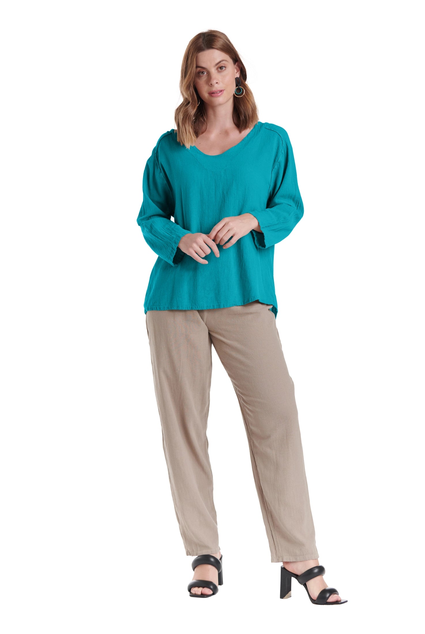 Classic Cotton Gauze Blouse-Oh My Gauze