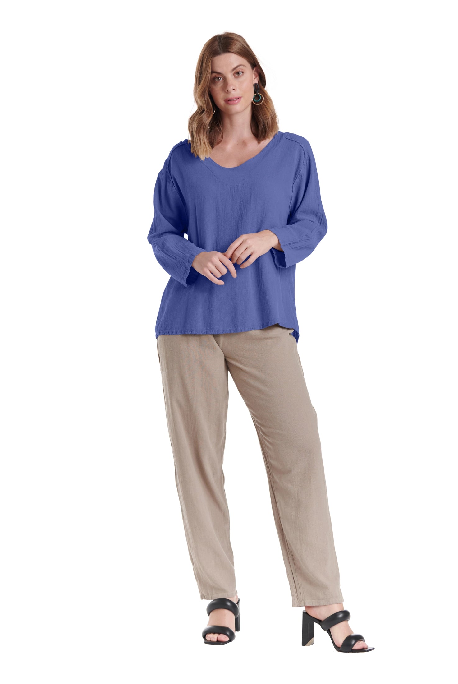 Classic Cotton Gauze Blouse-Oh My Gauze