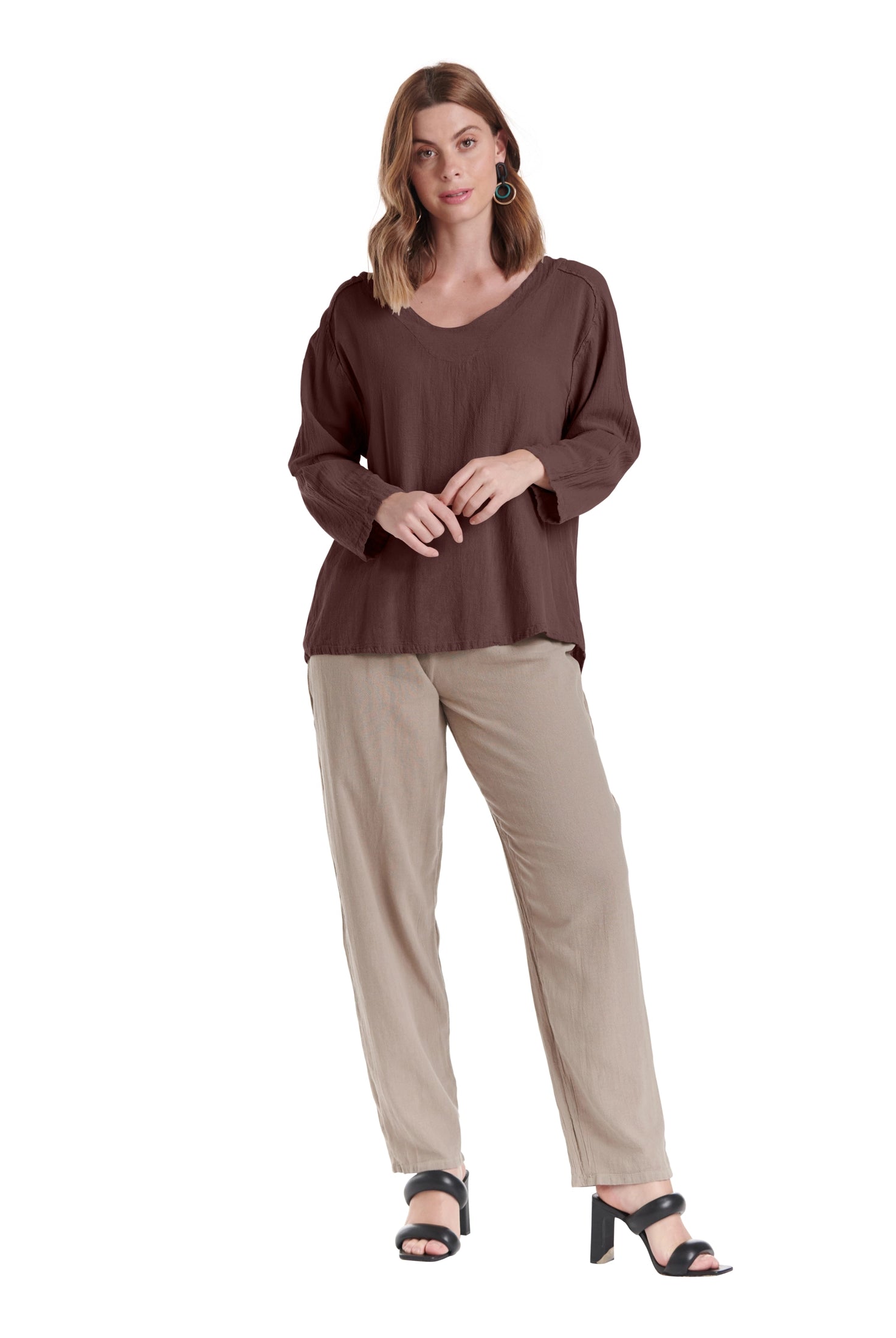 Classic Cotton Gauze Blouse-Oh My Gauze