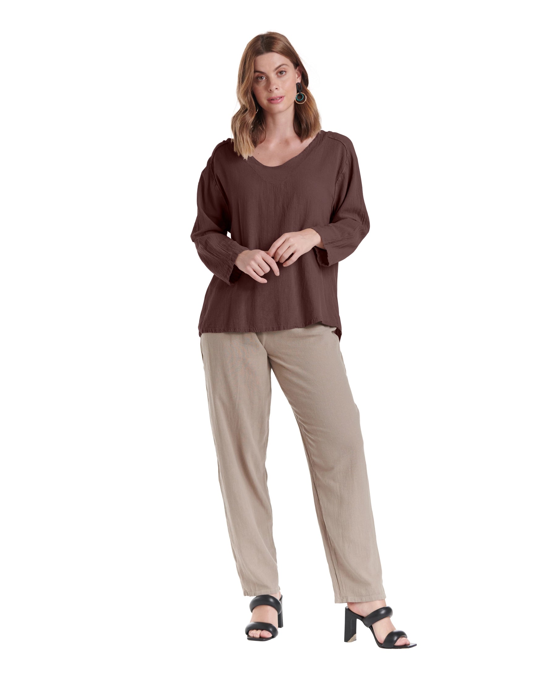 Classic Cotton Gauze Blouse-Oh My Gauze