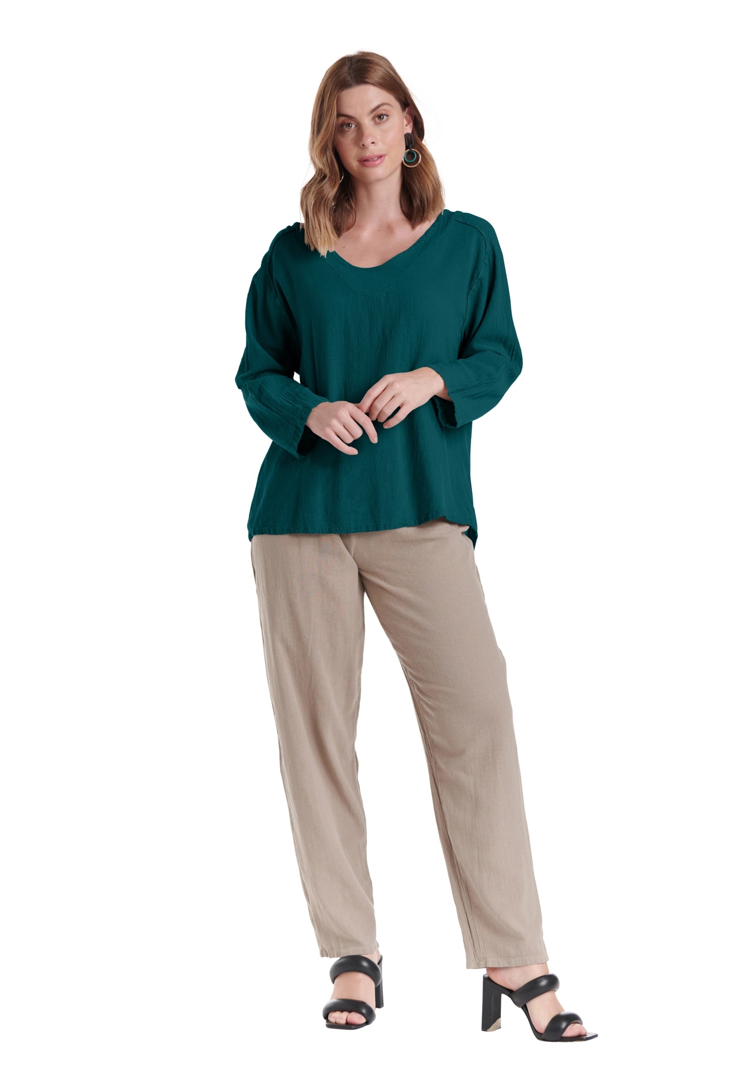 Classic Cotton Gauze Blouse-Oh My Gauze