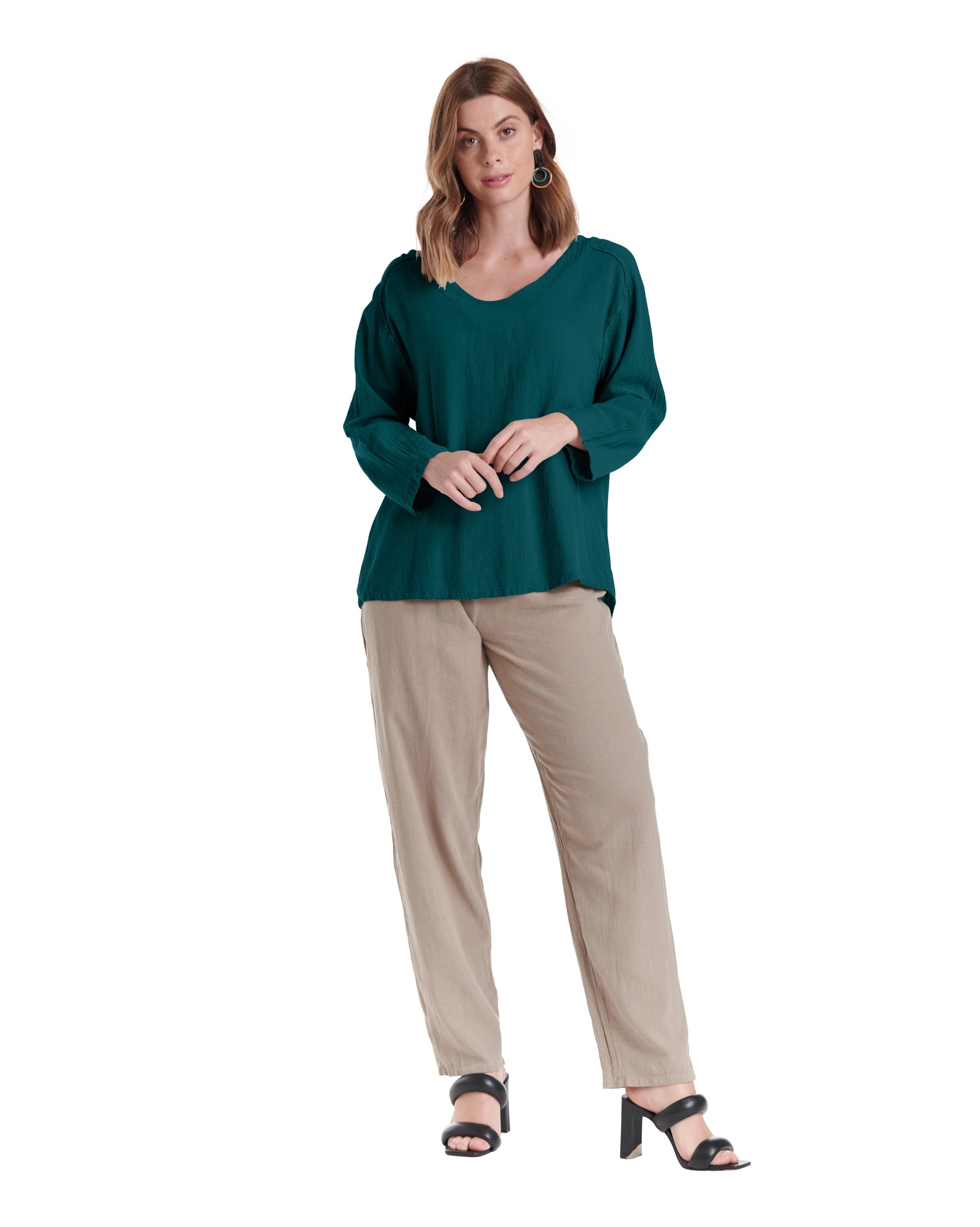 Classic Cotton Gauze Blouse-Oh My Gauze