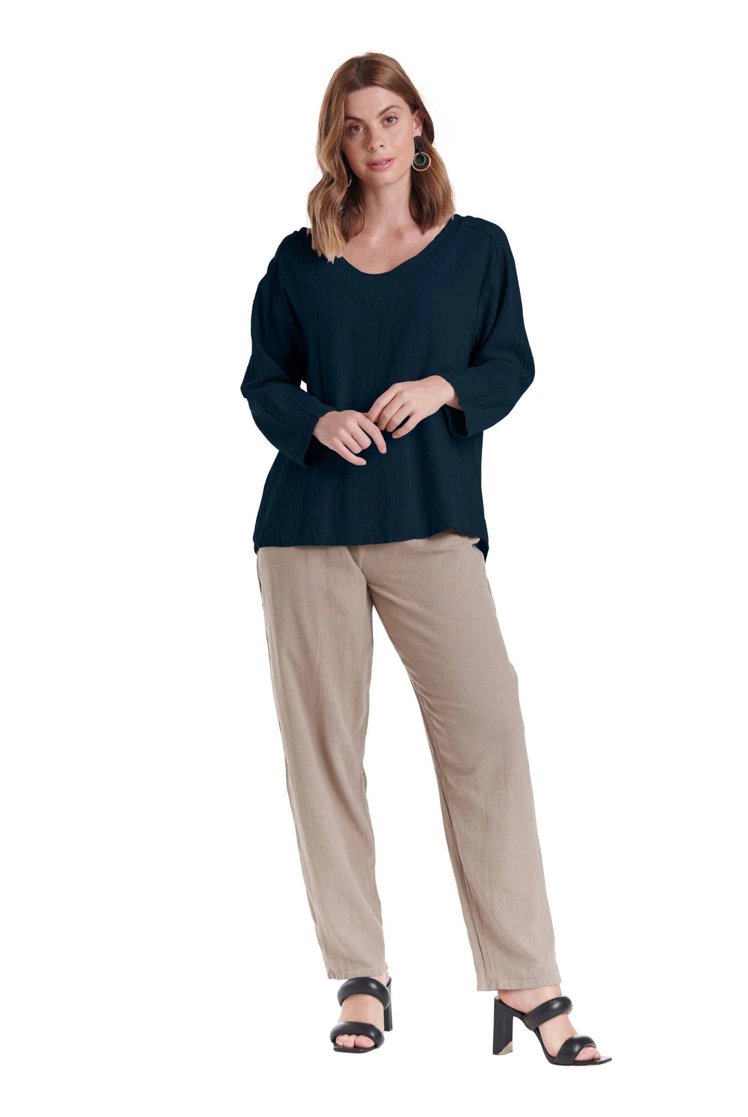 Classic Cotton Gauze Blouse-Oh My Gauze