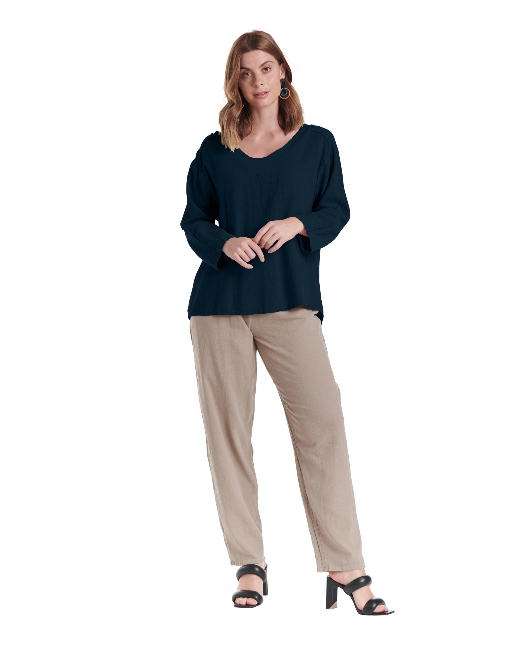 Classic Cotton Gauze Blouse-Oh My Gauze