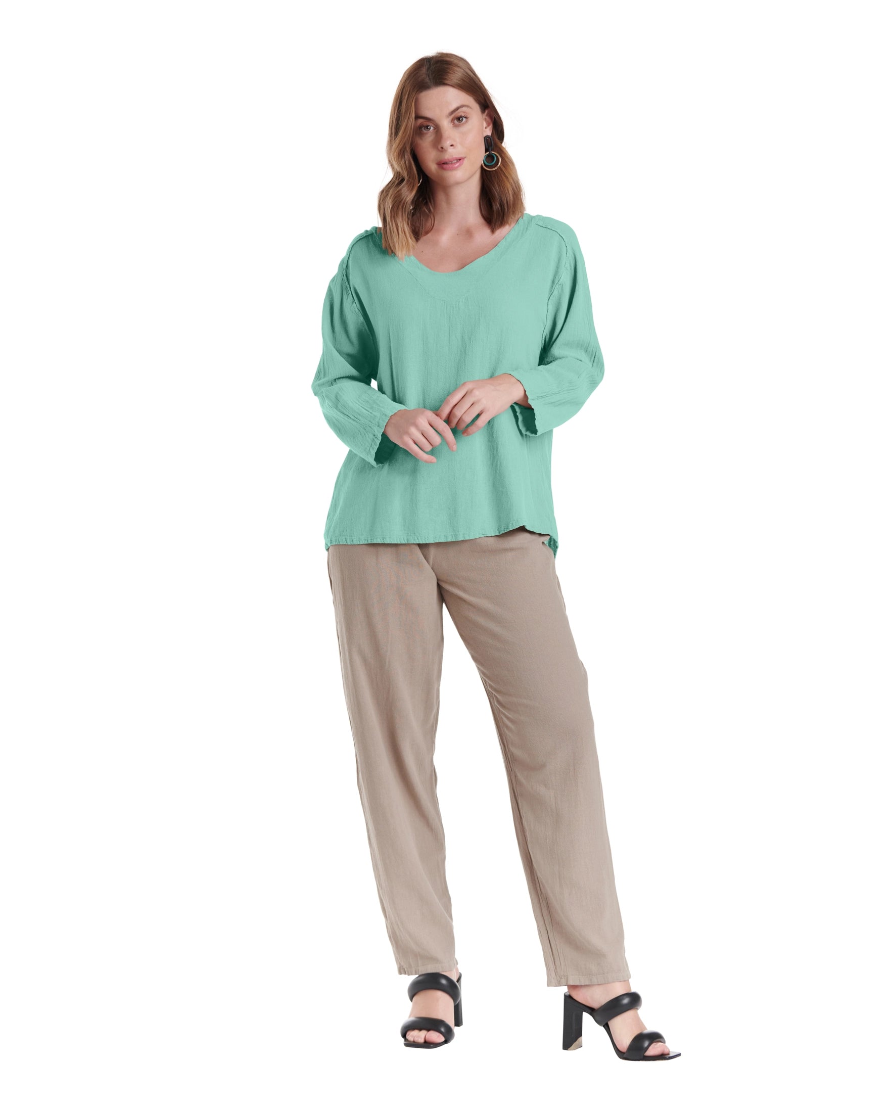 Classic Cotton Gauze Blouse-Oh My Gauze