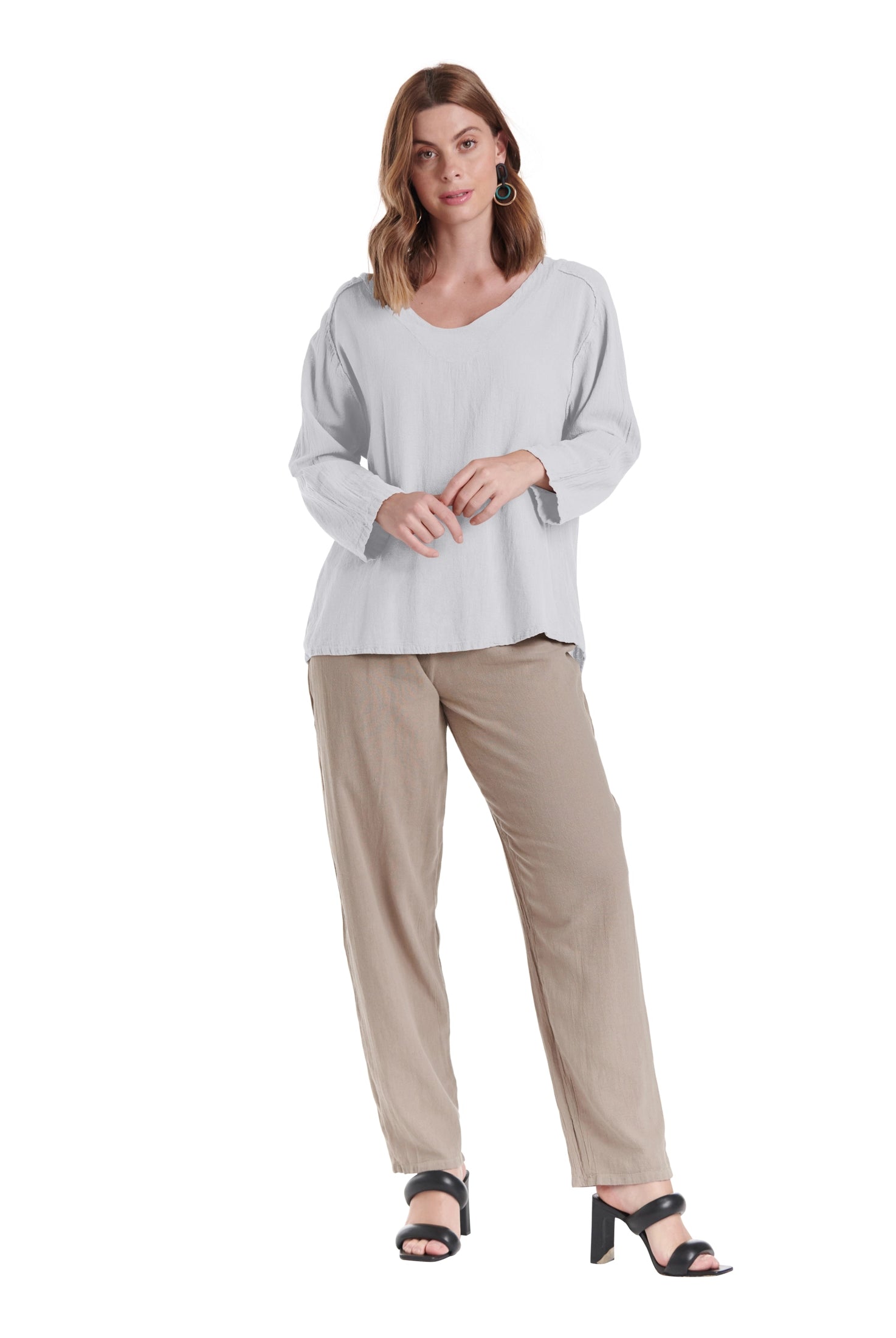 Classic Cotton Gauze Blouse-Oh My Gauze