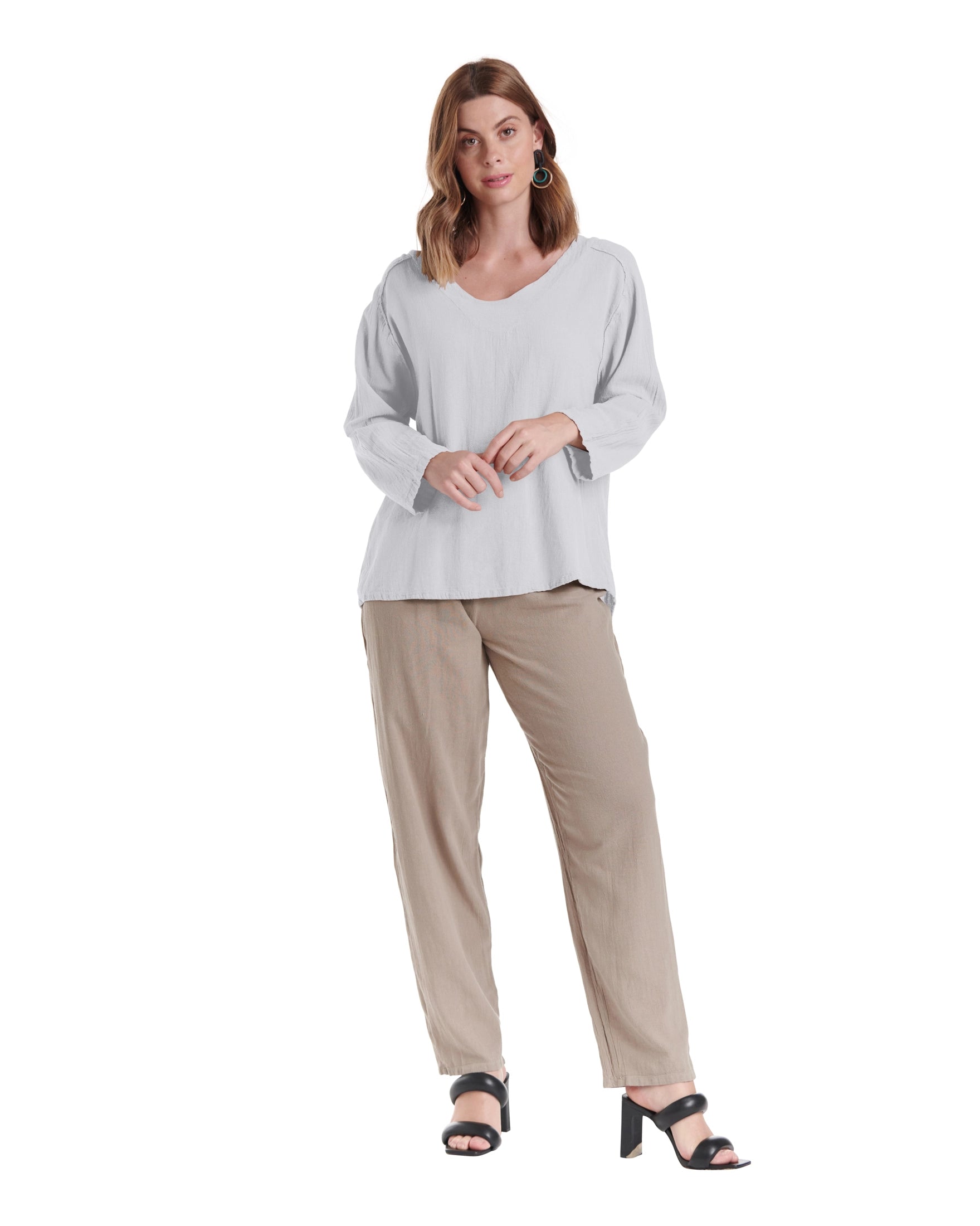 Classic Cotton Gauze Blouse-Oh My Gauze