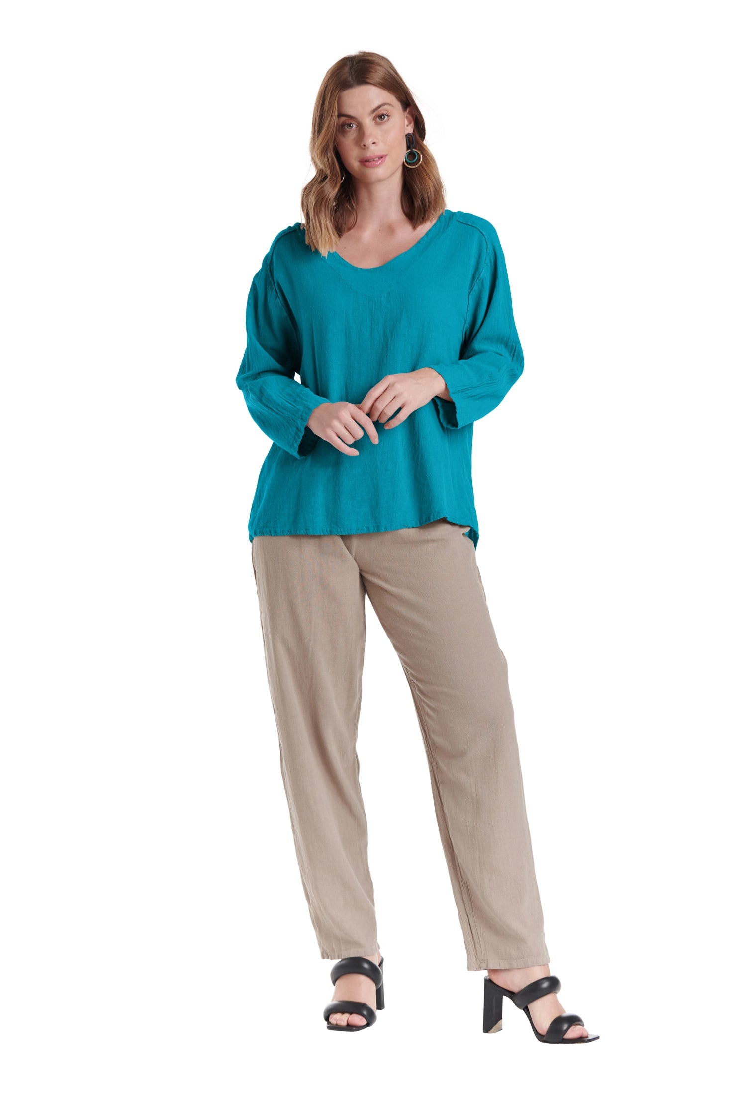 Classic Cotton Gauze Blouse-Oh My Gauze