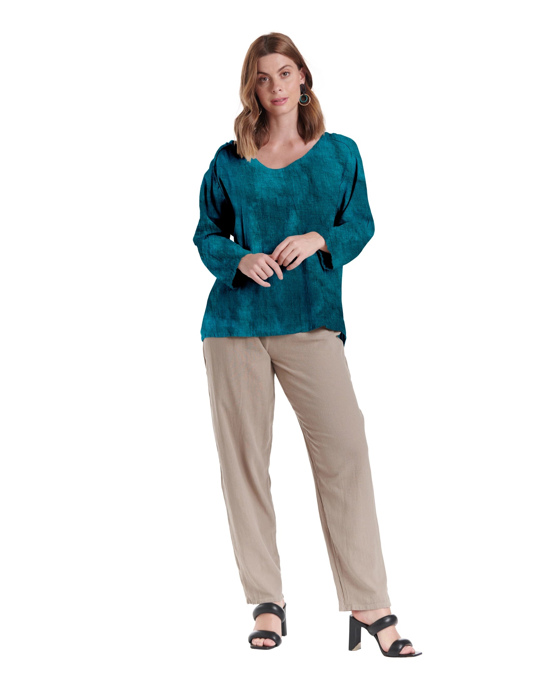 Classic Cotton Gauze Blouse-Oh My Gauze