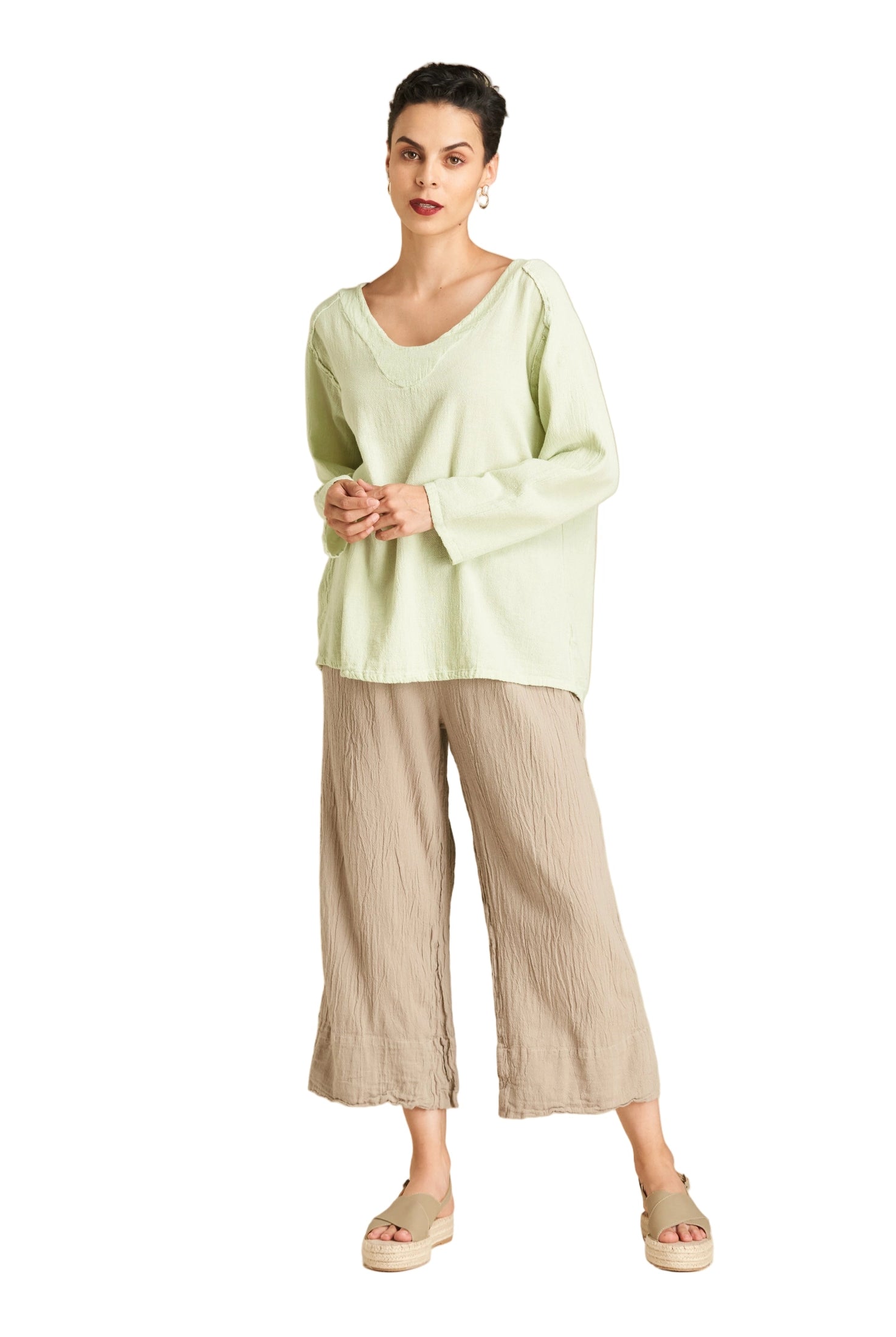 Classic Cotton Gauze Blouse-Oh My Gauze