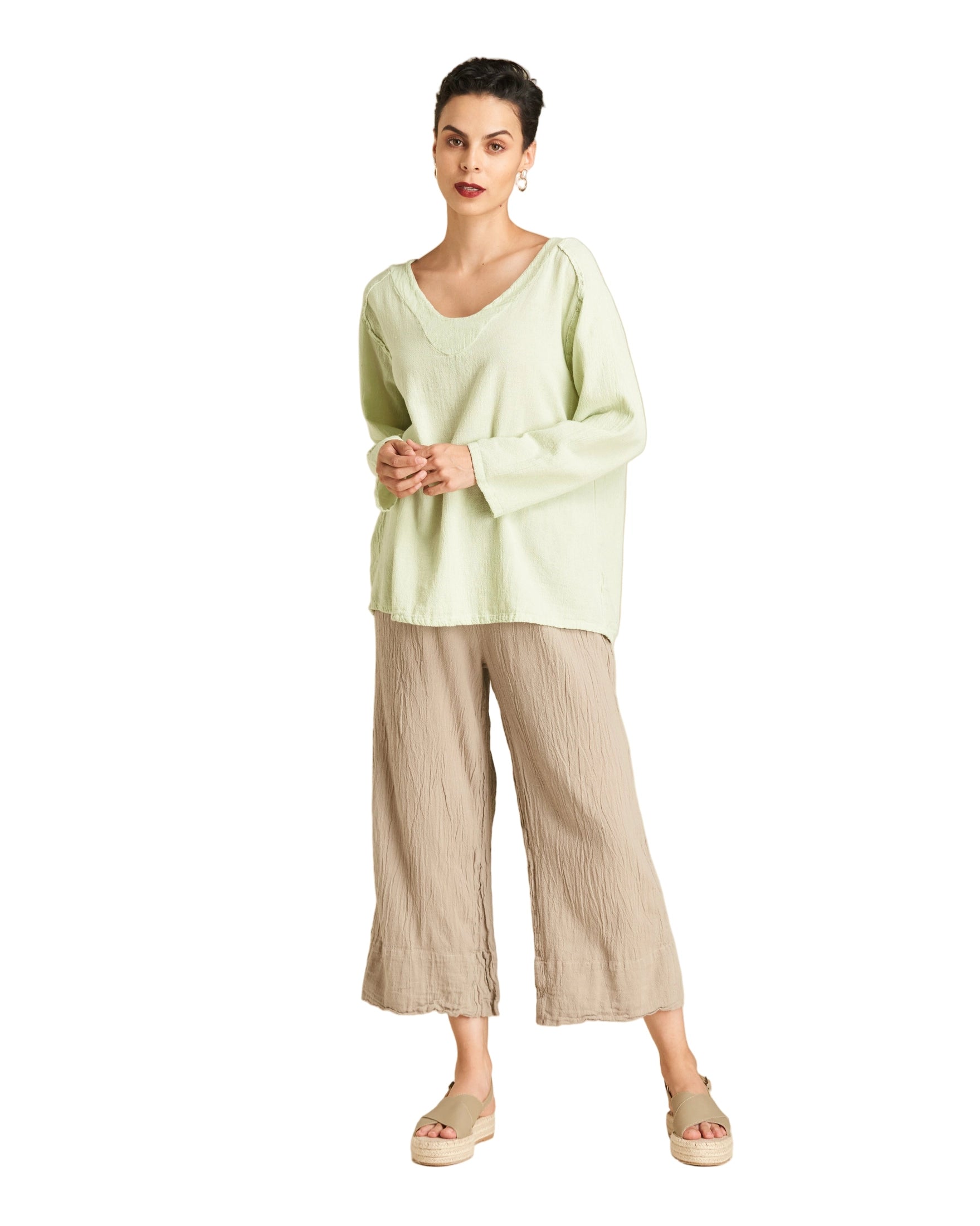 Classic Cotton Gauze Blouse-Oh My Gauze