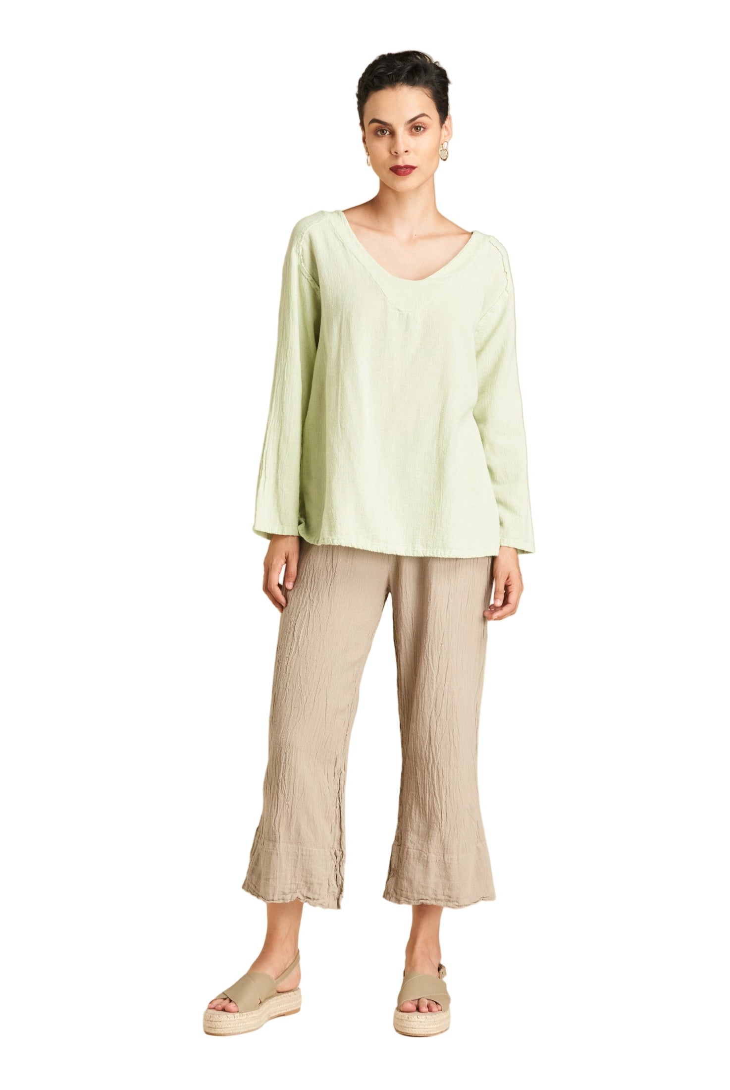Classic Cotton Gauze Blouse-Oh My Gauze
