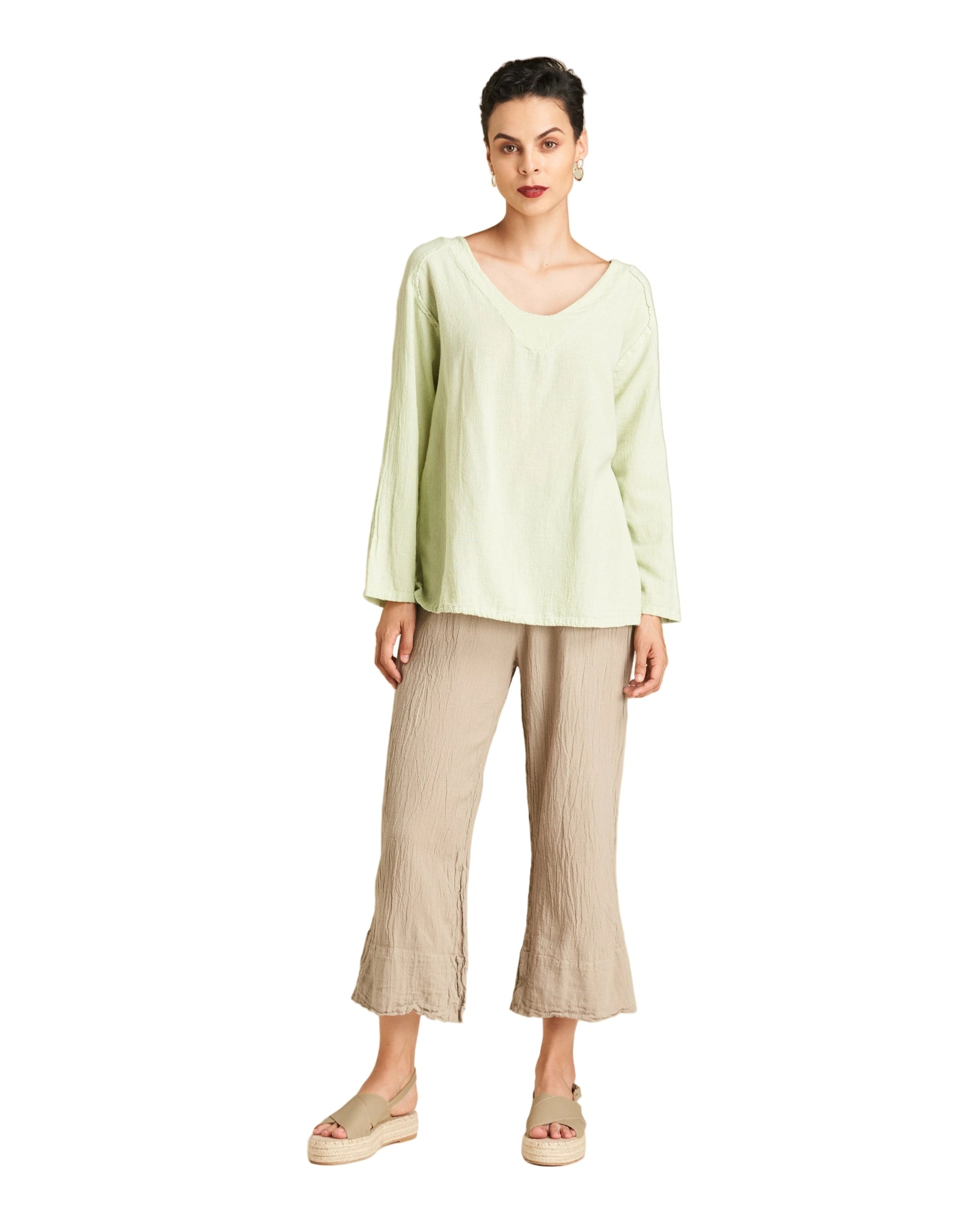 Classic Cotton Gauze Blouse-Oh My Gauze