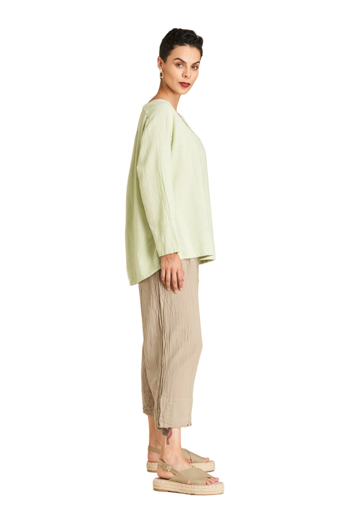 Classic Cotton Gauze Blouse-Oh My Gauze