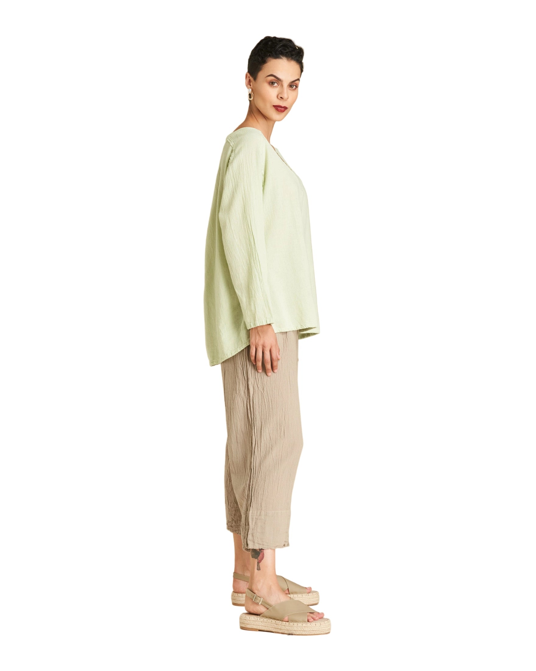 Classic Cotton Gauze Blouse-Oh My Gauze