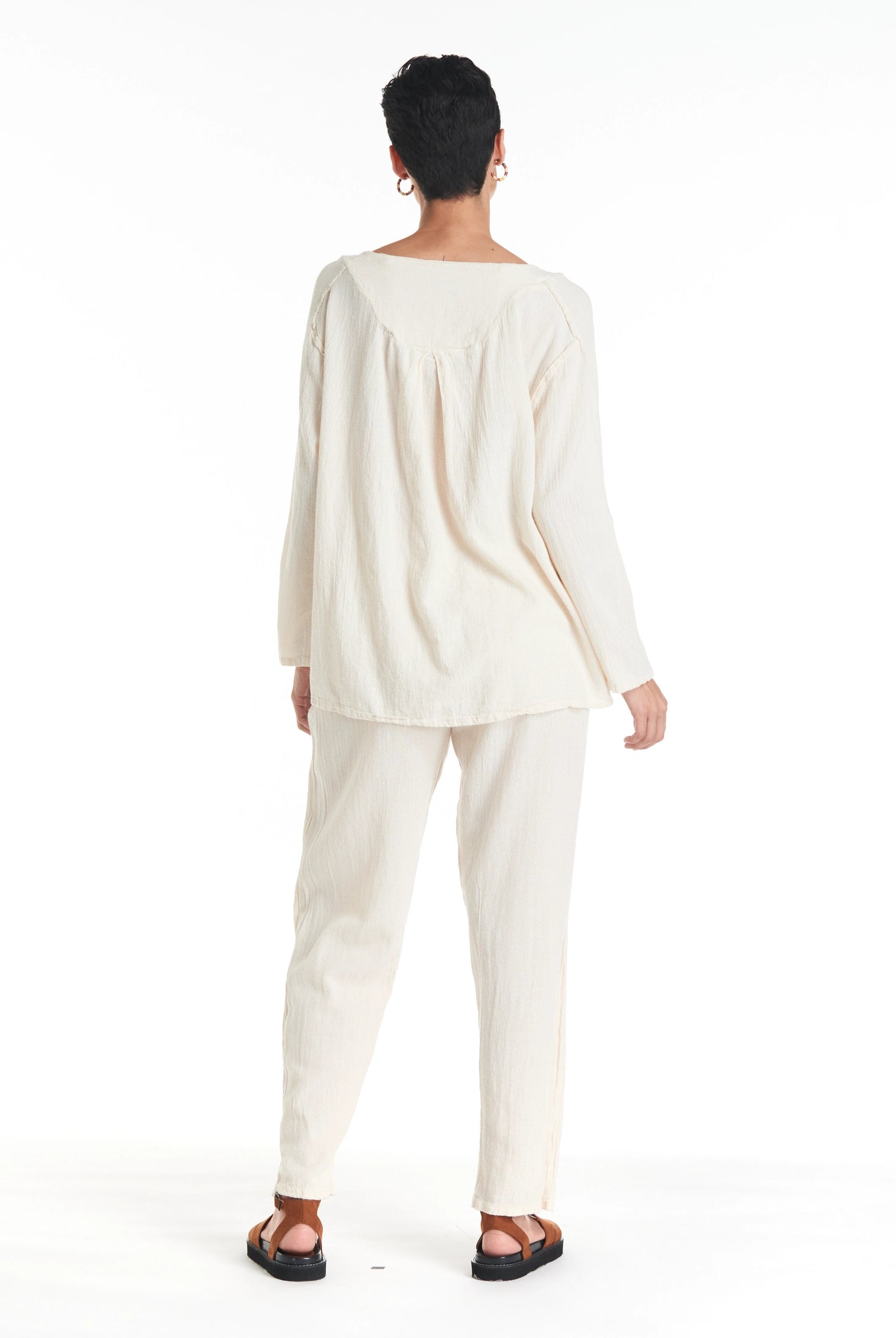 Classic Cotton Gauze Blouse-Oh My Gauze
