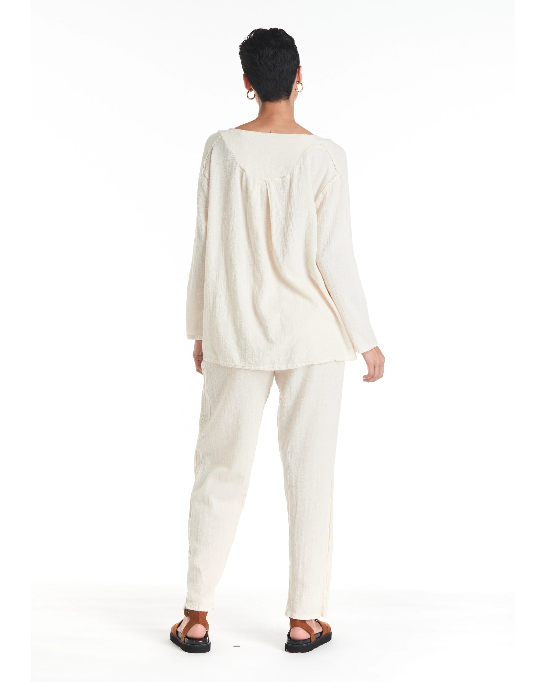 Classic Cotton Gauze Blouse-Oh My Gauze