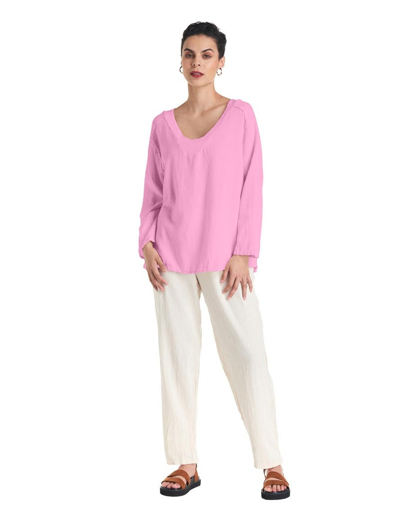 Classic Cotton Gauze Blouse-Oh My Gauze