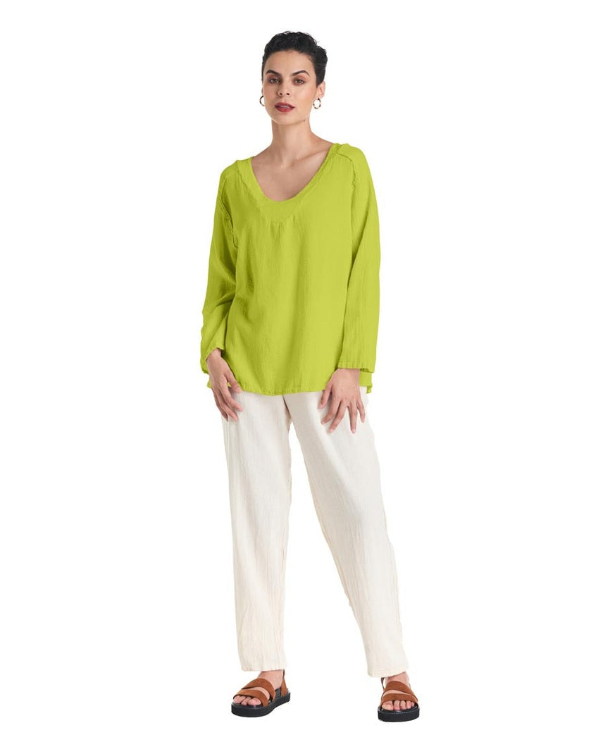 Classic Cotton Gauze Blouse-Oh My Gauze