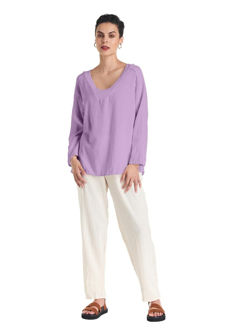 Classic Cotton Gauze Blouse-Oh My Gauze