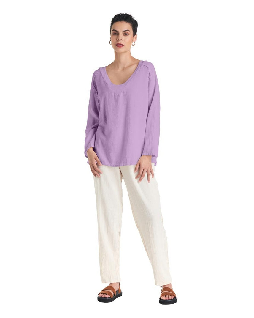 Classic Cotton Gauze Blouse-Oh My Gauze