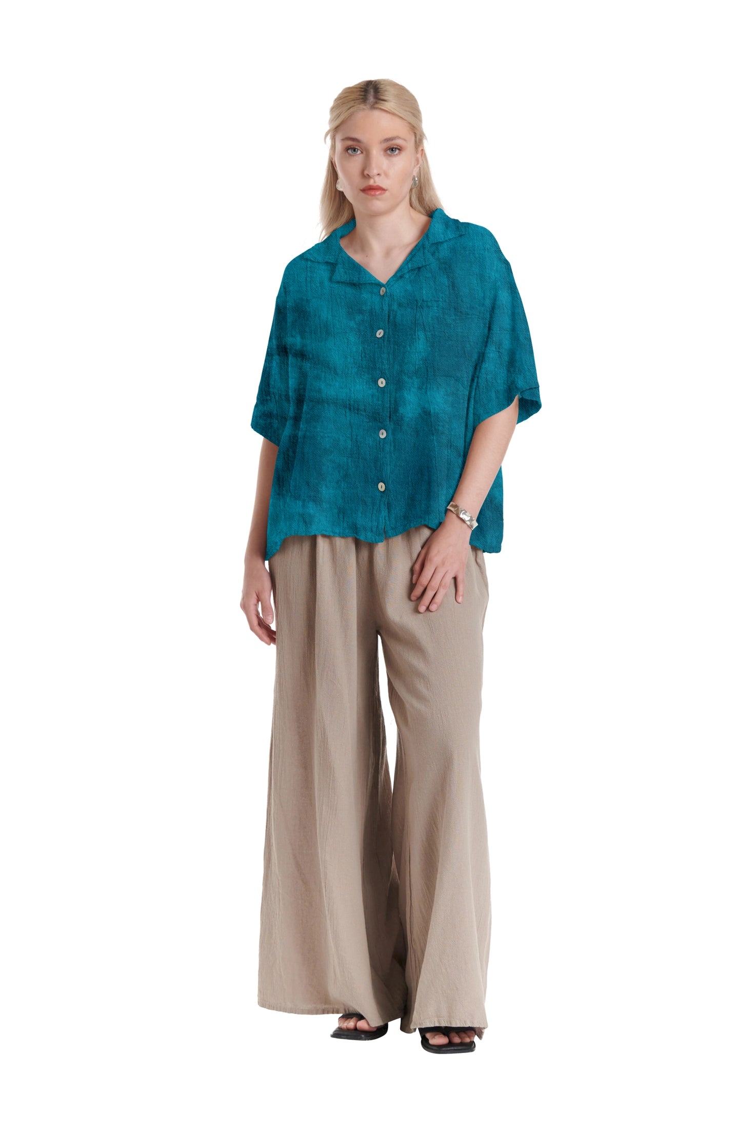 Crush Cotton Gauze Blouse – New Arrival-Oh My Gauze