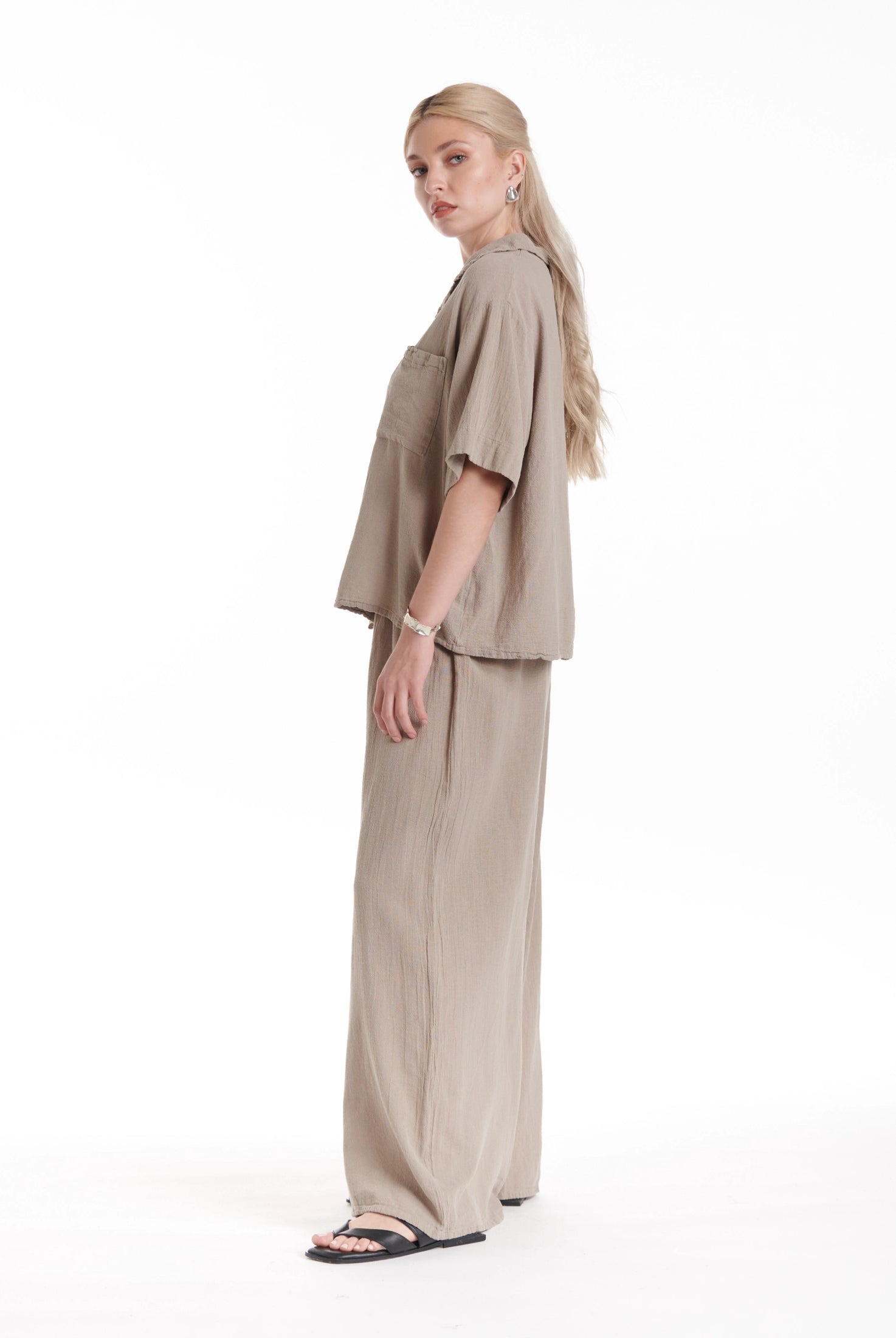 Crush Cotton Gauze Blouse – New Arrival-Oh My Gauze