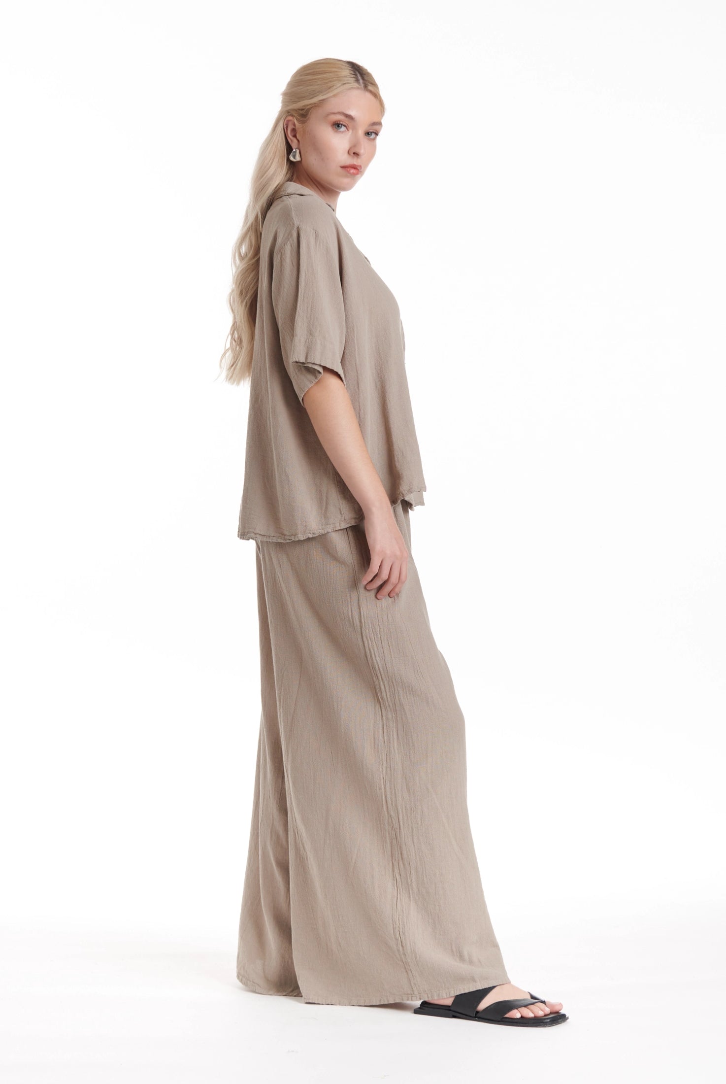 Crush Cotton Gauze Blouse – New Arrival-Oh My Gauze