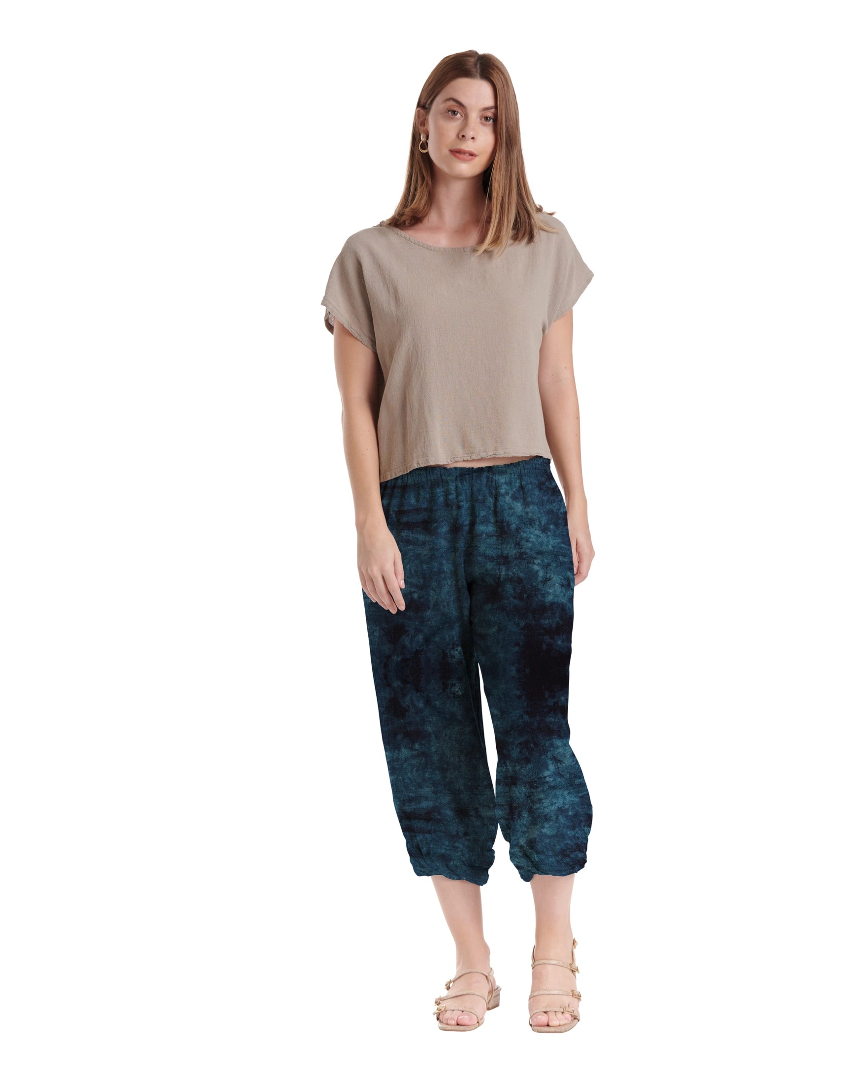 Crystal Cotton Gauze Pants-Oh My Gauze