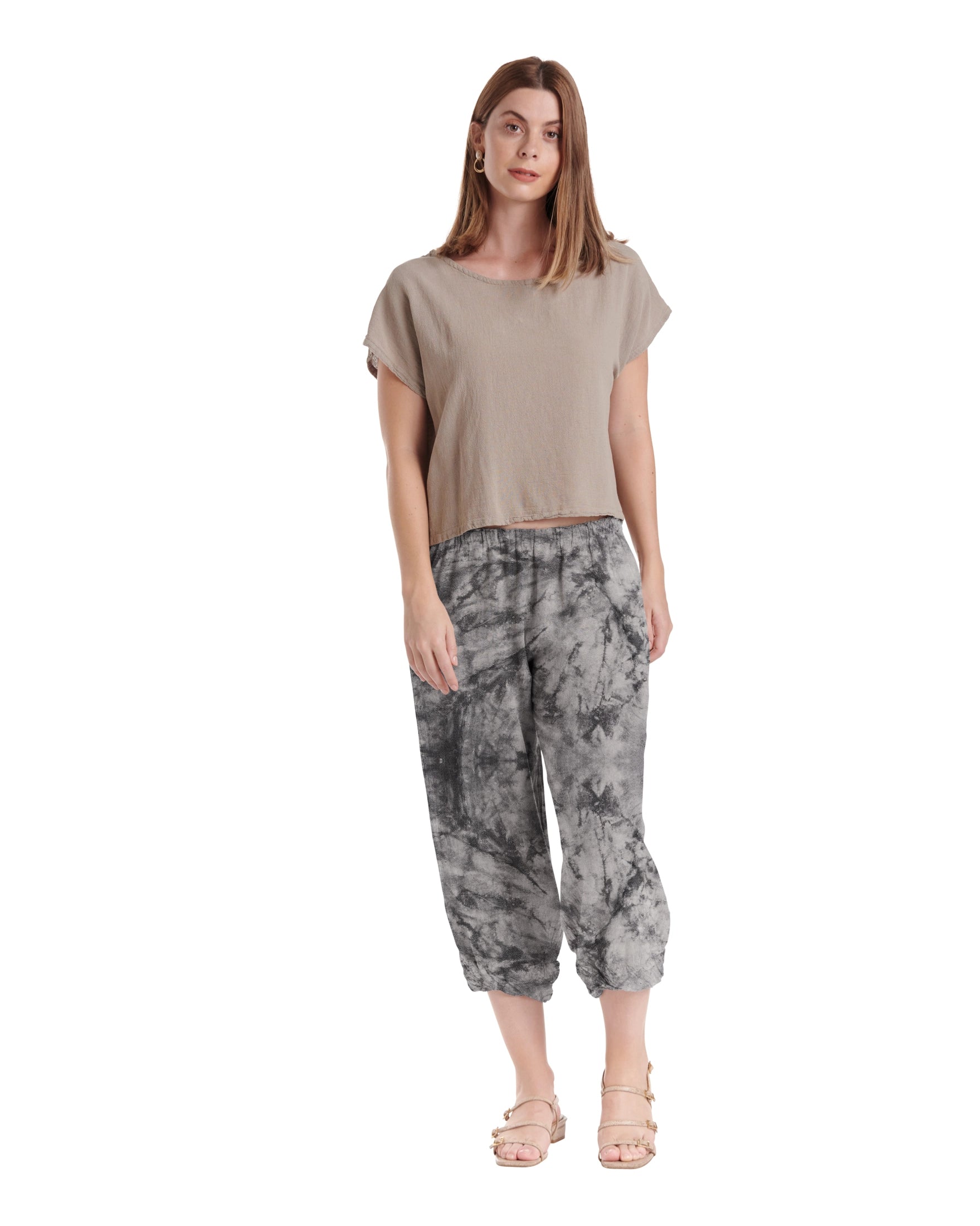 Crystal Cotton Gauze Pants-Oh My Gauze