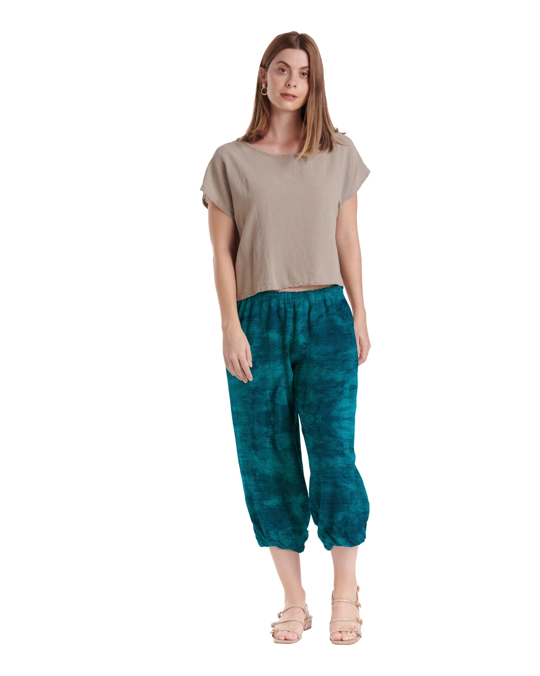 Crystal Cotton Gauze Pants-Oh My Gauze