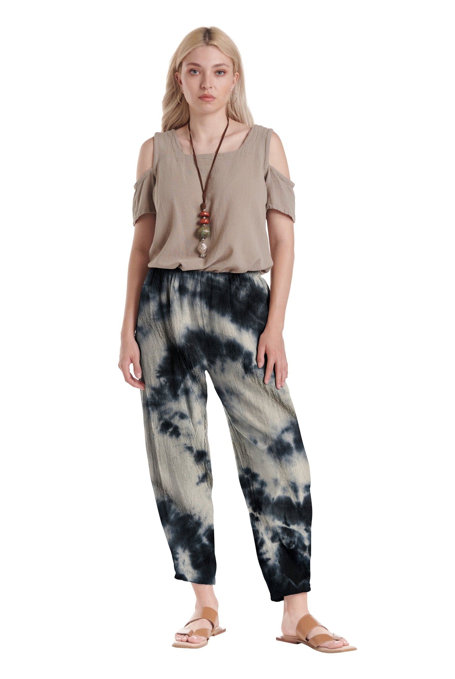 Dart Cotton Gauze Pants-Oh My Gauze