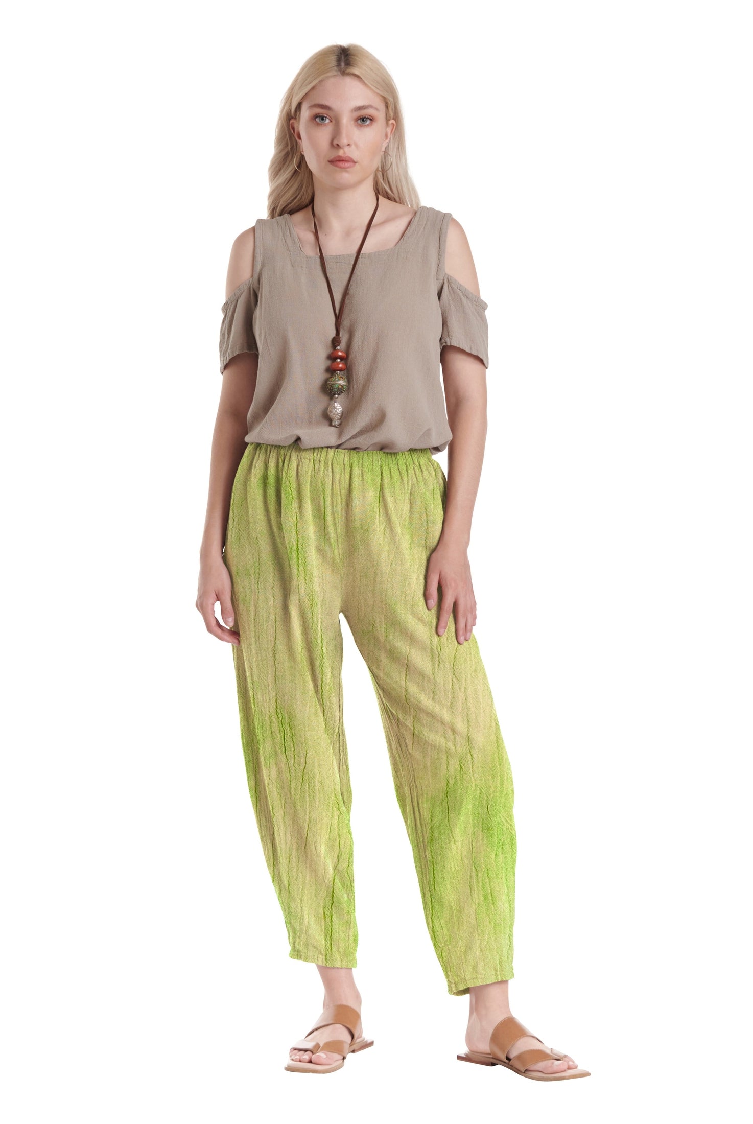 Dart Cotton Gauze Pants-Oh My Gauze