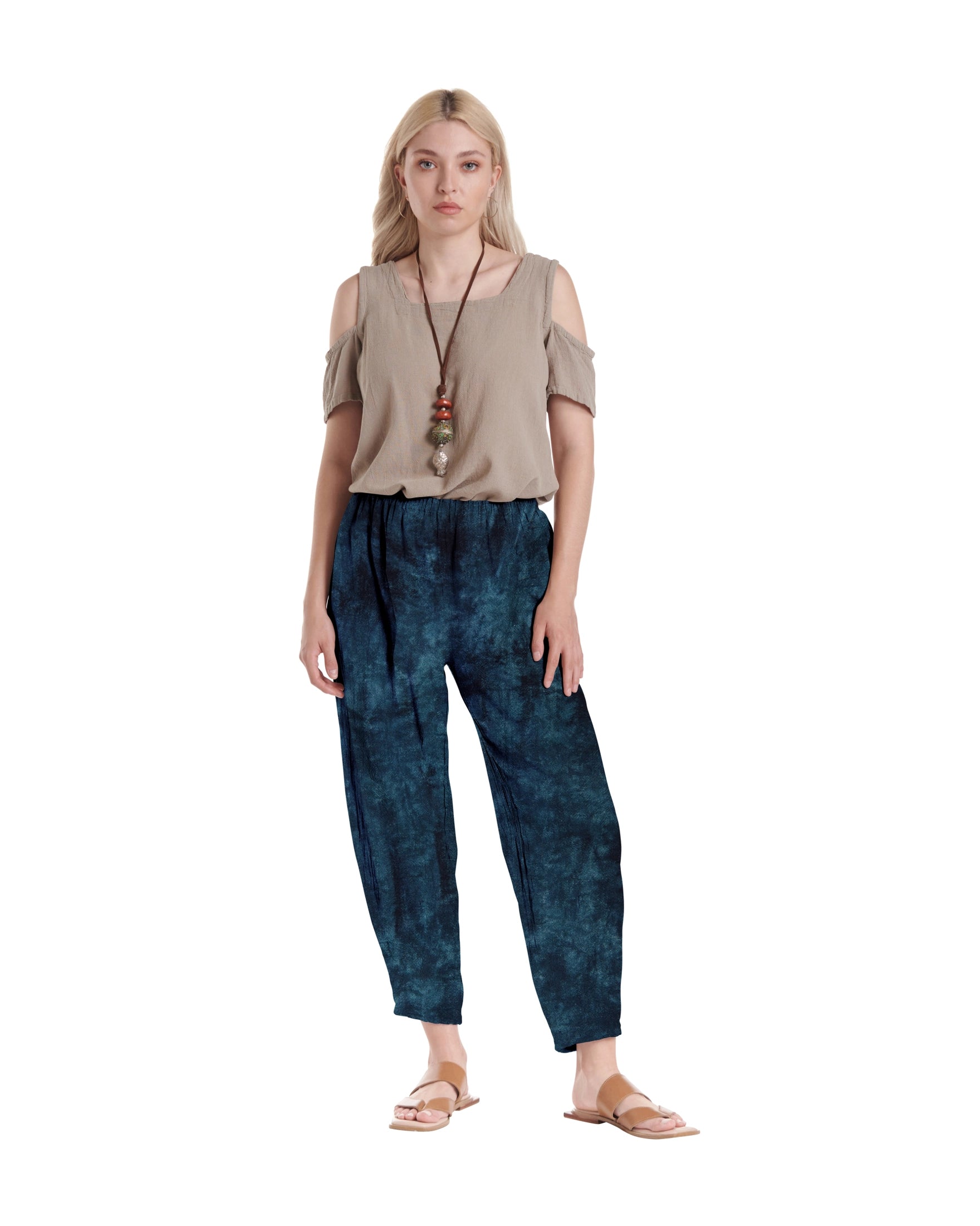 Dart Cotton Gauze Pants-Oh My Gauze