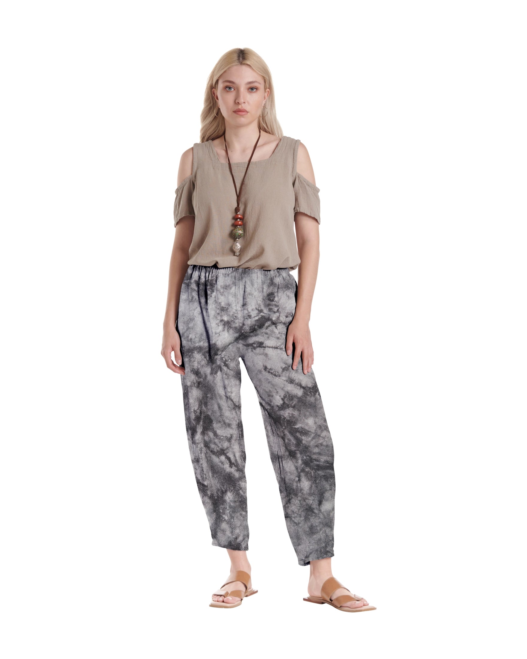Dart Cotton Gauze Pants-Oh My Gauze