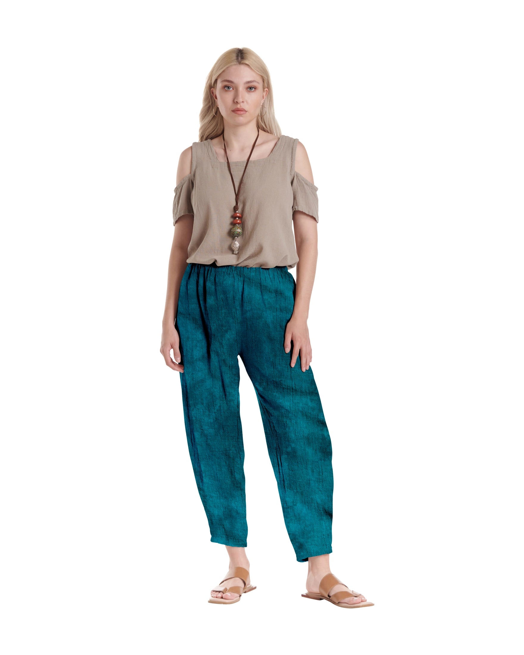 Dart Cotton Gauze Pants-Oh My Gauze