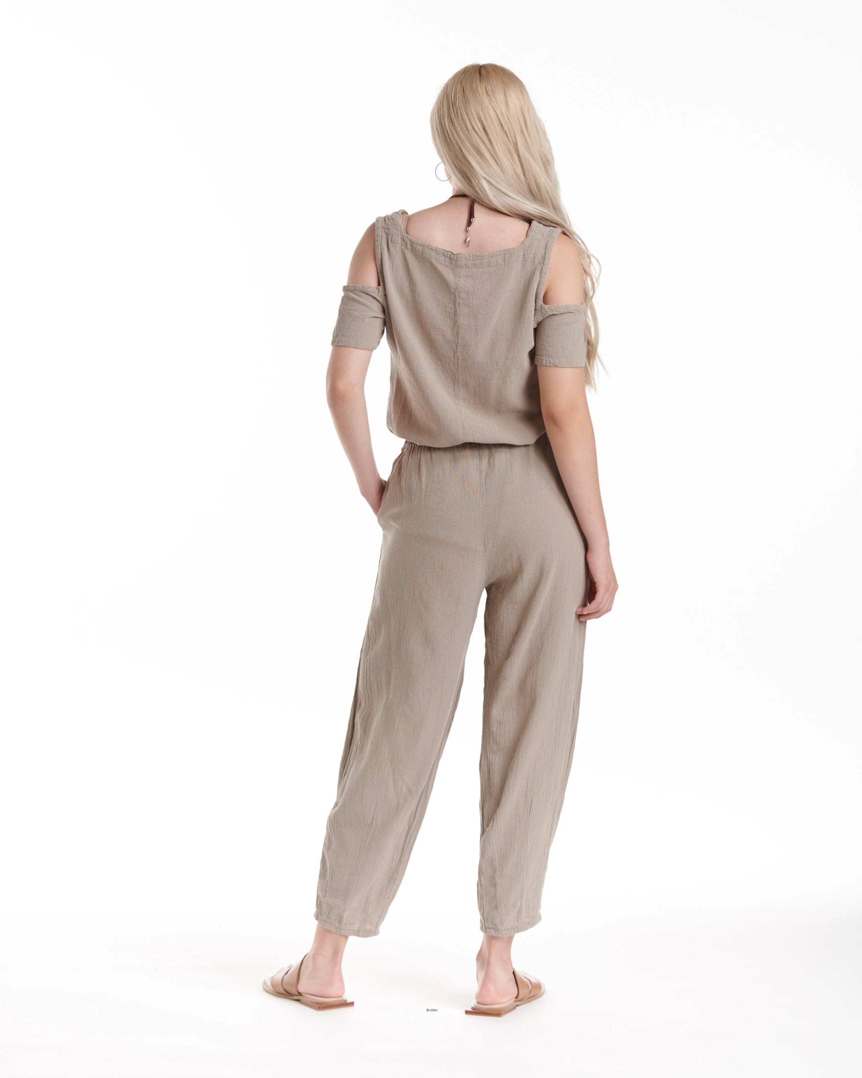 Dart Cotton Gauze Pants-Oh My Gauze