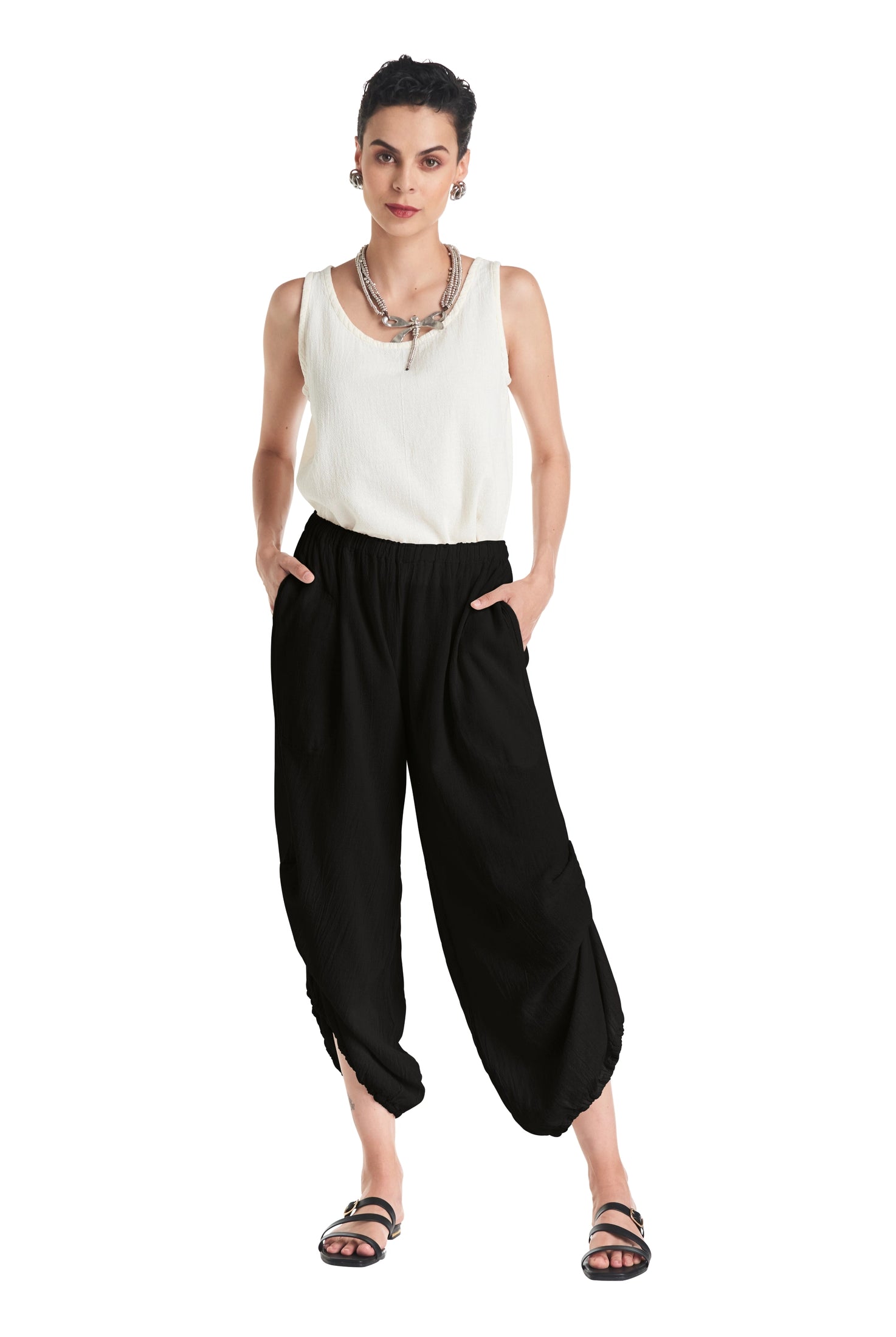 Dash Cotton Gauze Pants-Oh My Gauze
