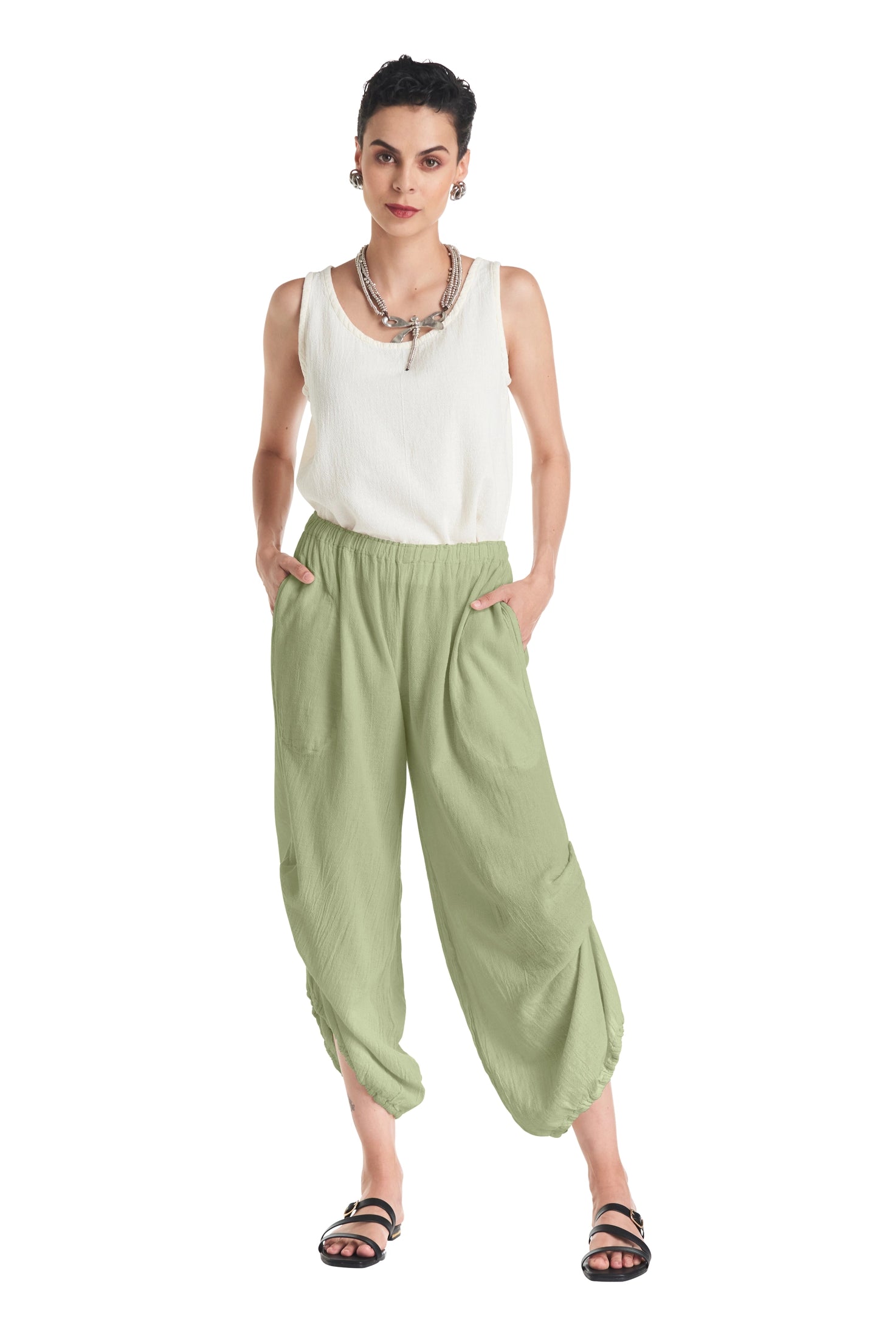 Dash Cotton Gauze Pants-Oh My Gauze